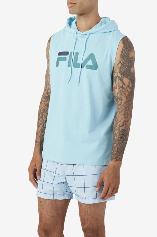 Zany Sleeveless Hoodie Tops Fila