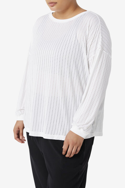 FI-LUX LONG SLEEVE TOP/WHITE/2XLarge