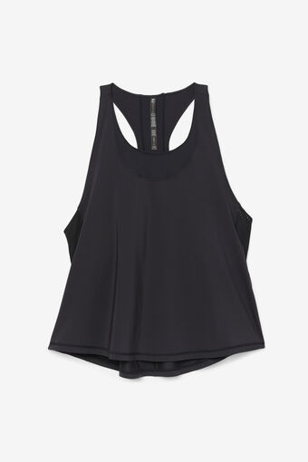 UPLIFT TEXTURE RACERBACK TANK/BLACK/1XLarge