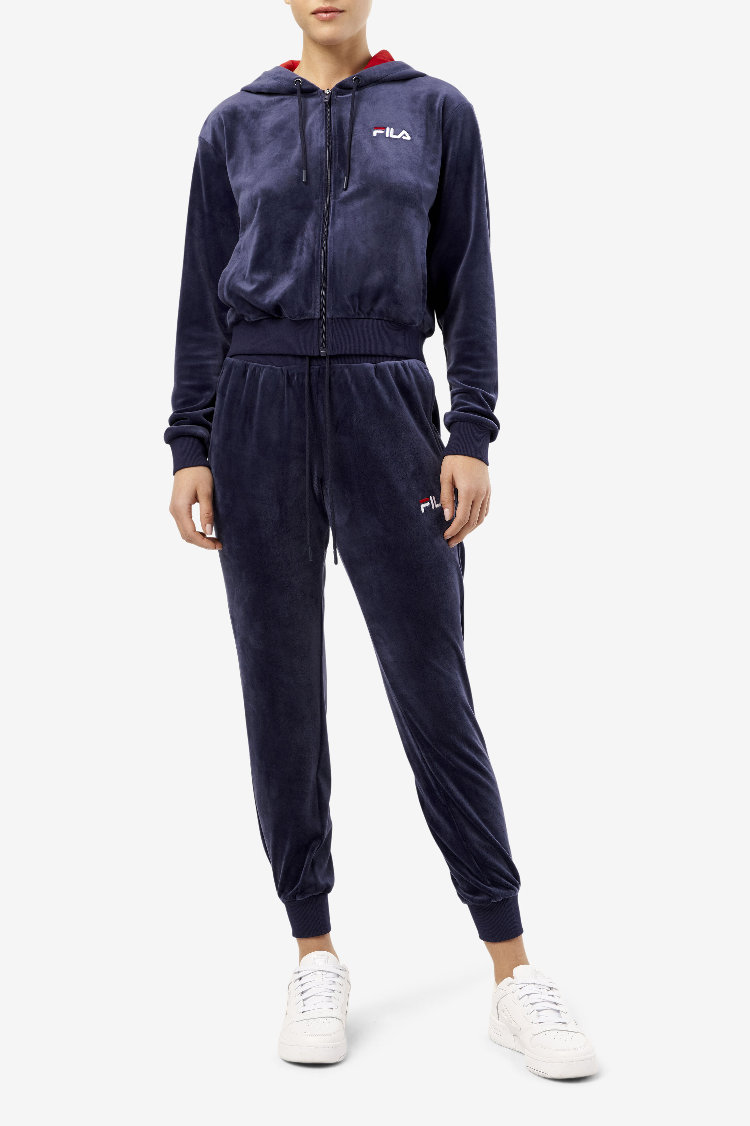 Fila velour 2025 tracksuit womens