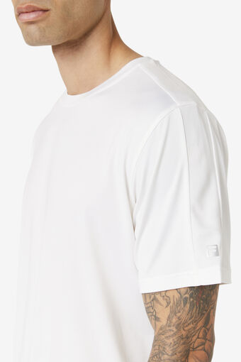 ESSENTIALS HEATHER MESH CREW