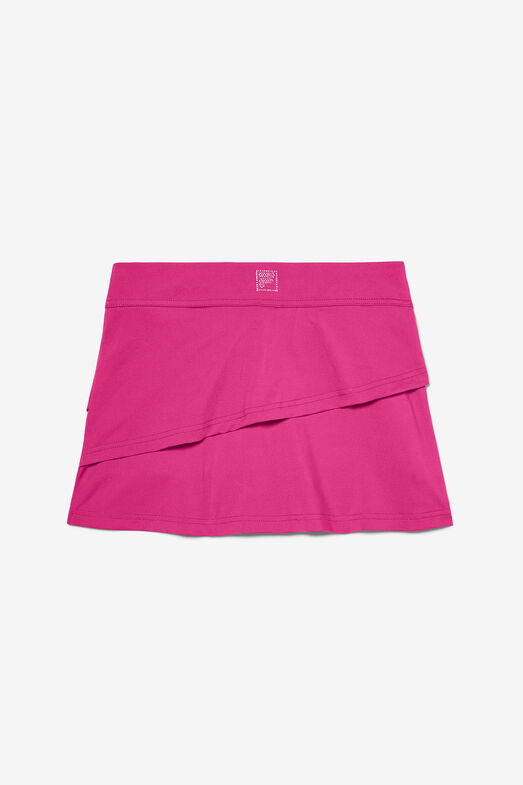 TIERED SKORT/BRIGHTPINK/L