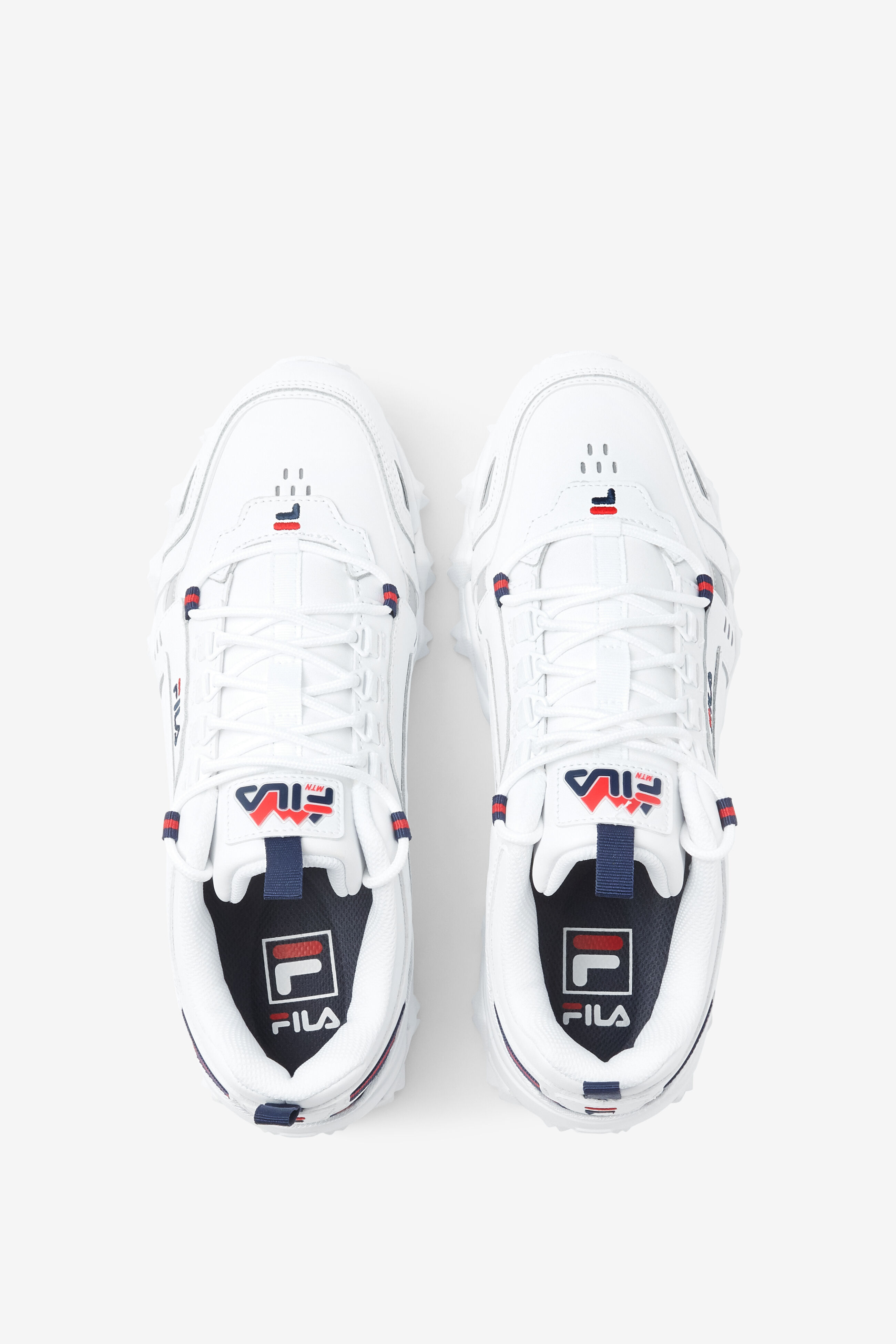 Mens Oakmont White Leather Sneakers FILA