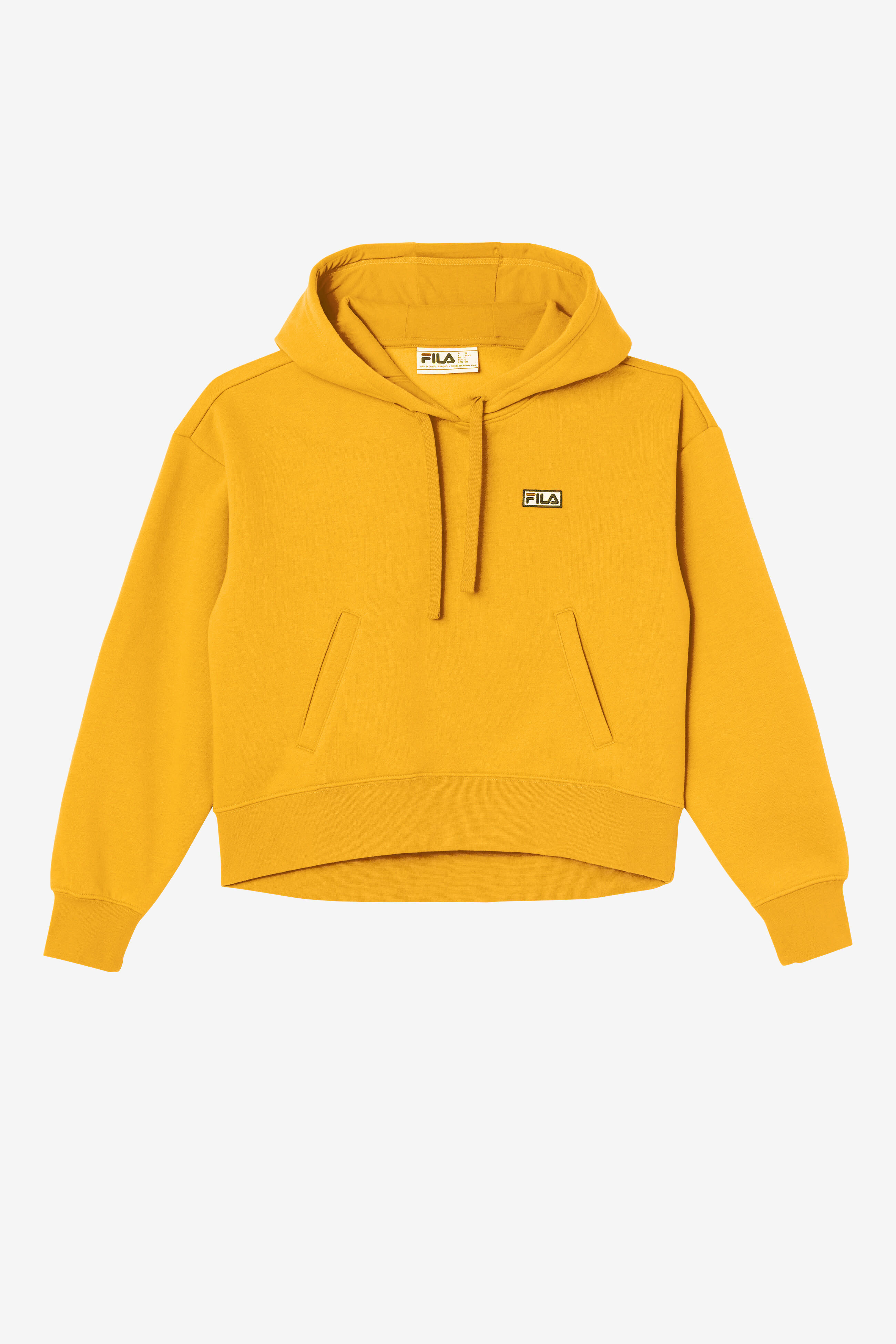 Fila yellow cropped hoodie outlet