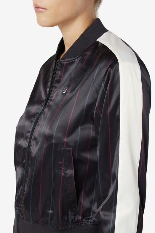 FARAH SATIN TRACK JACKET