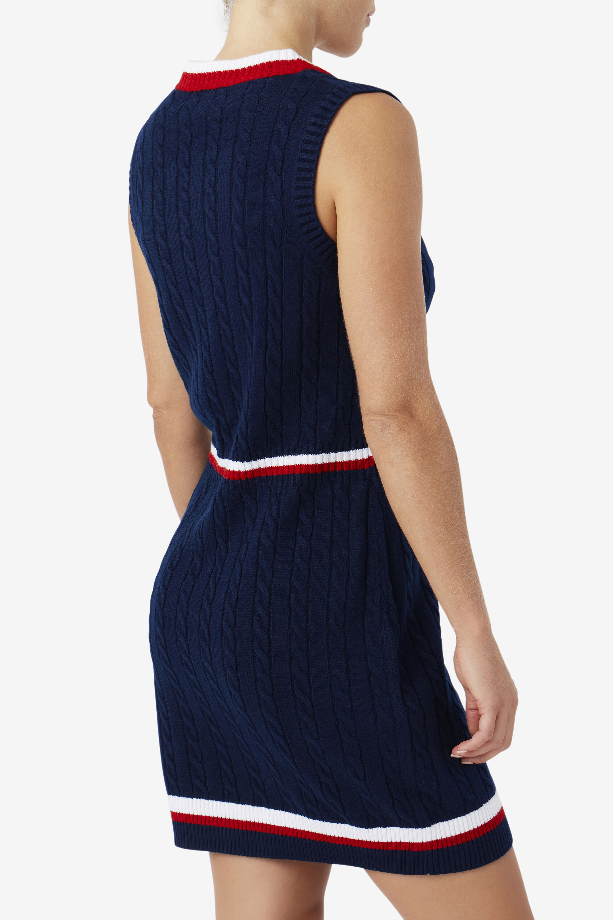 Darian Cable Knit Sweater Knit Dress Fila