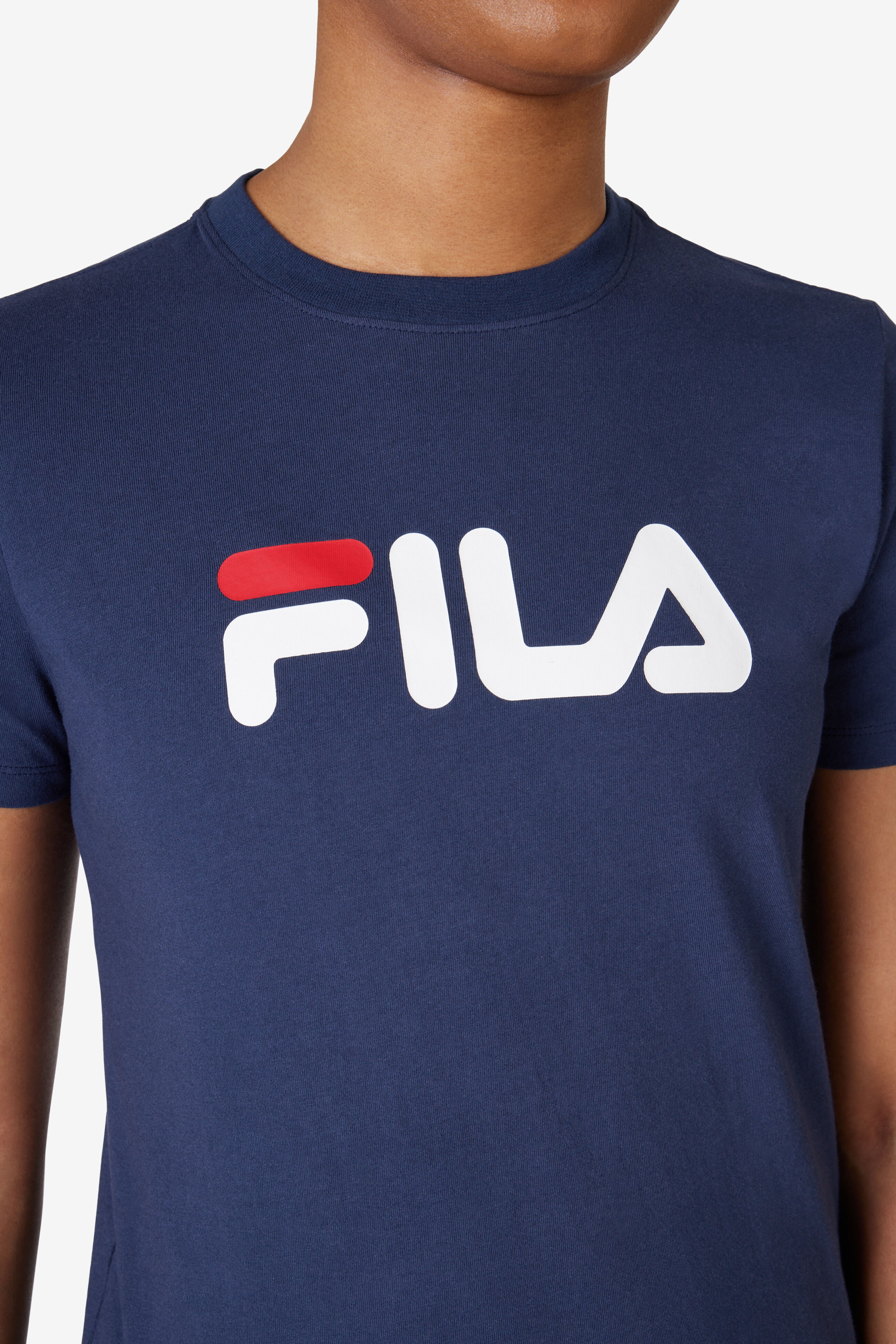 Fila classic logo t shirt store