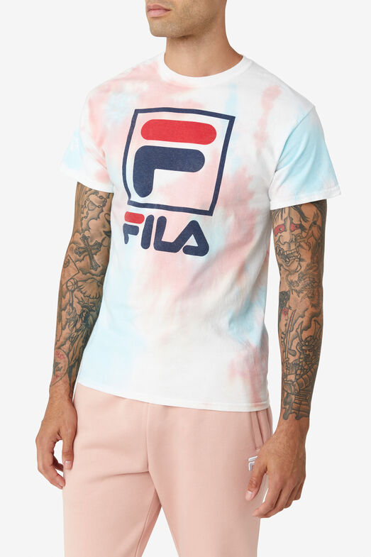 TIE DYE STACKED TEE/*TIE DYE/Extra Small