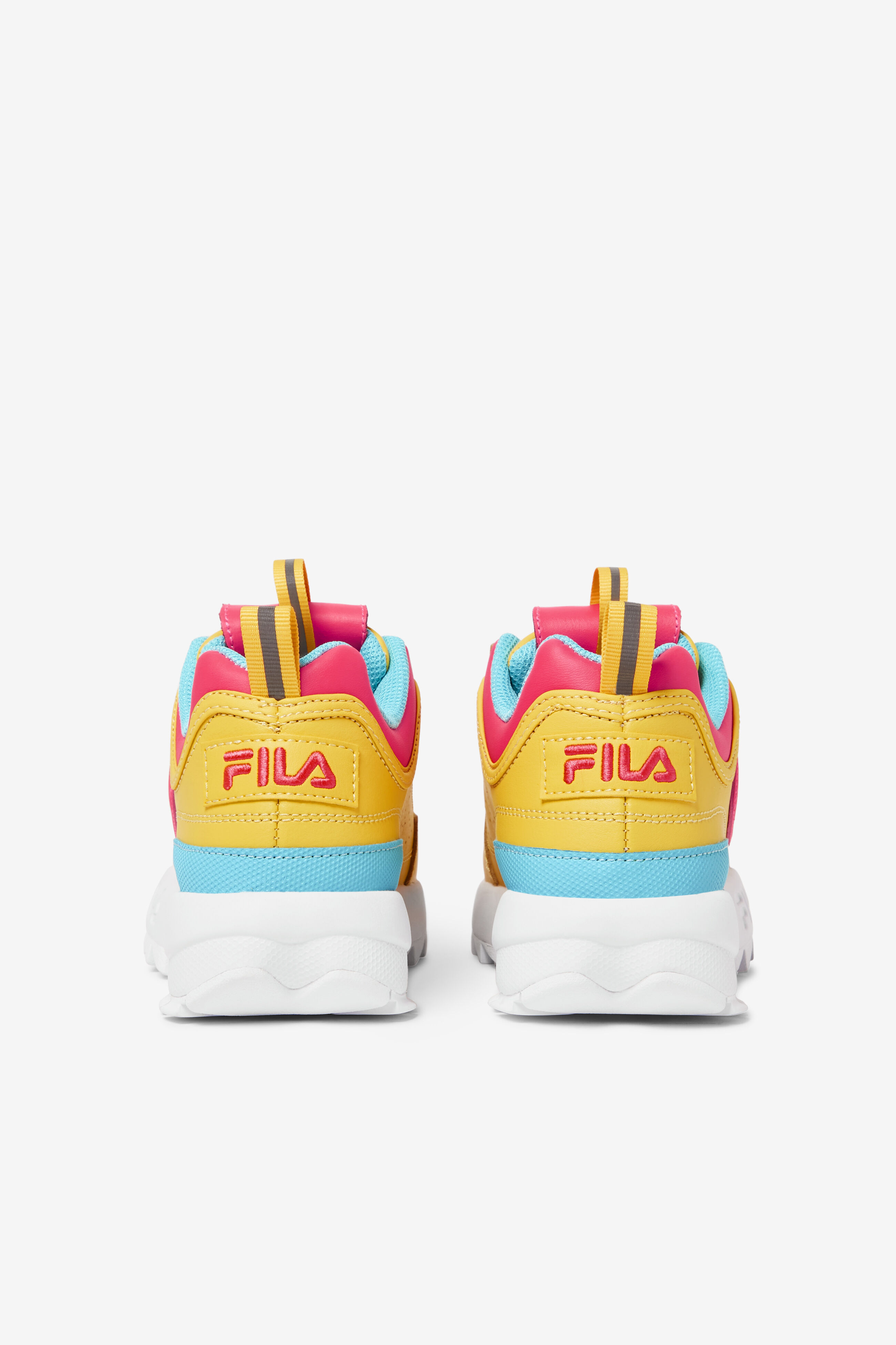 Pink and hotsell yellow fila