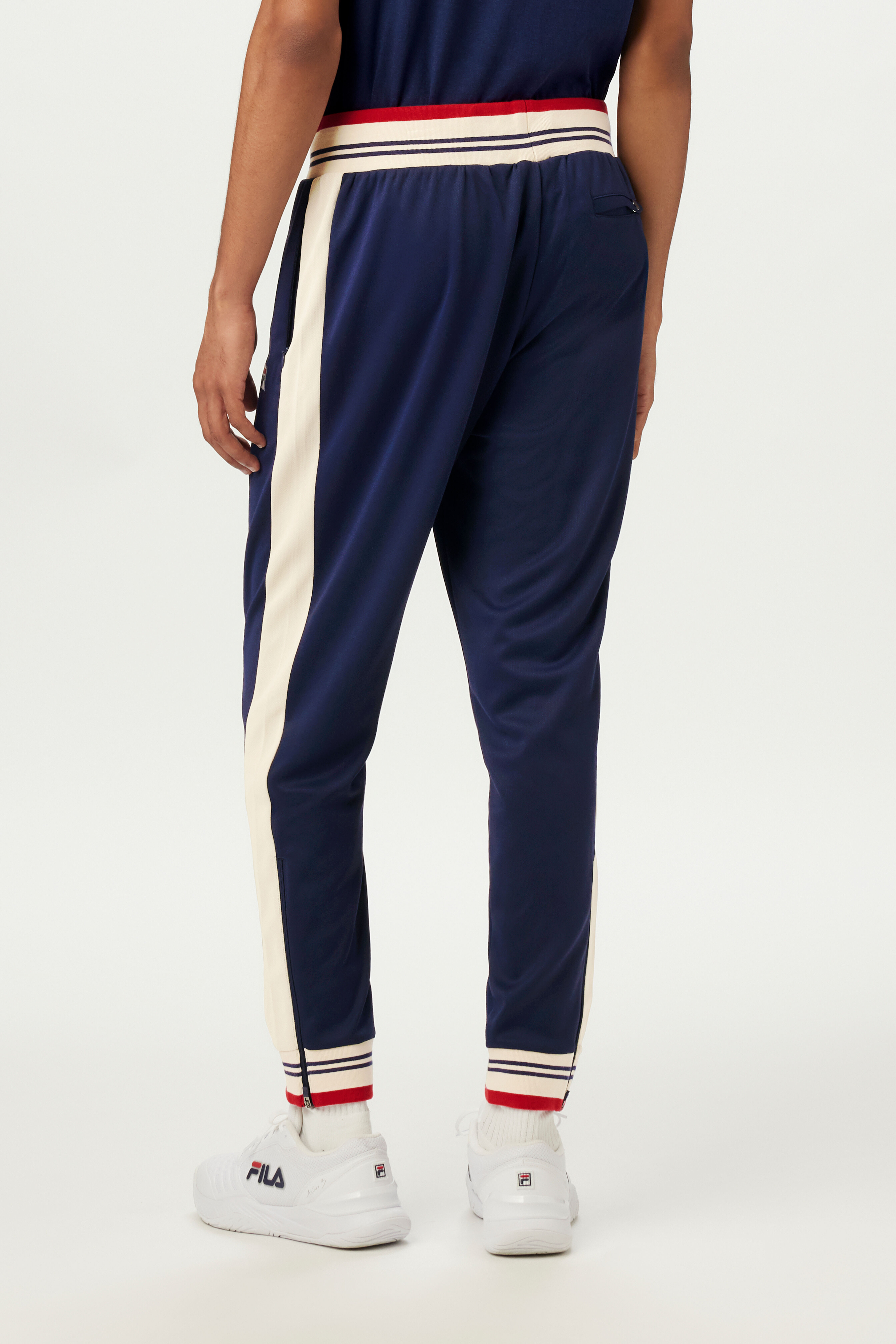 Fila tracksuit bottoms with side stripe hot sale