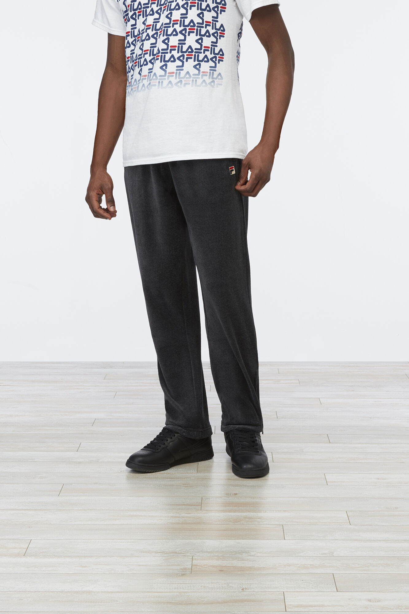 fila velour shorts