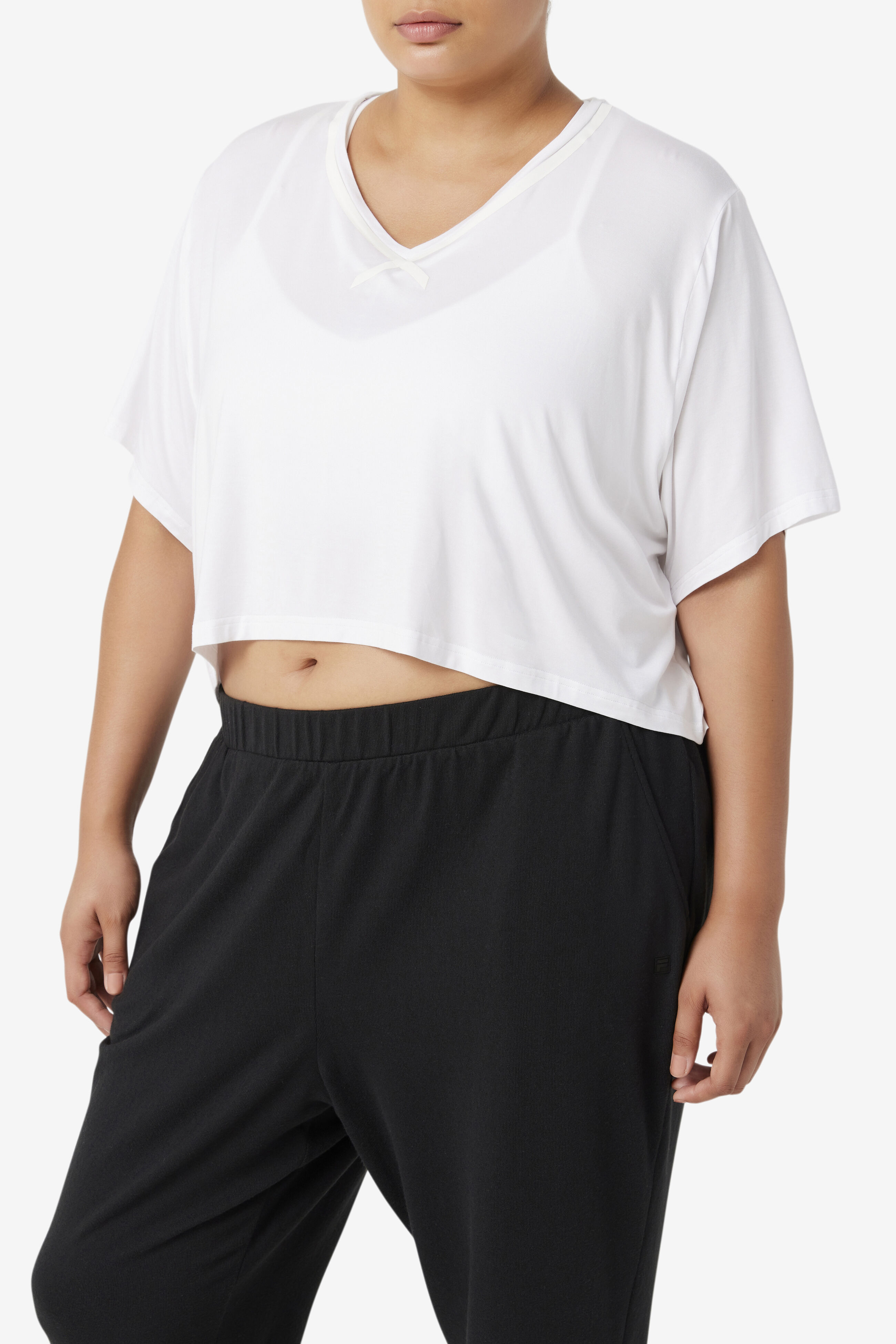 Plus size on sale fila crop top