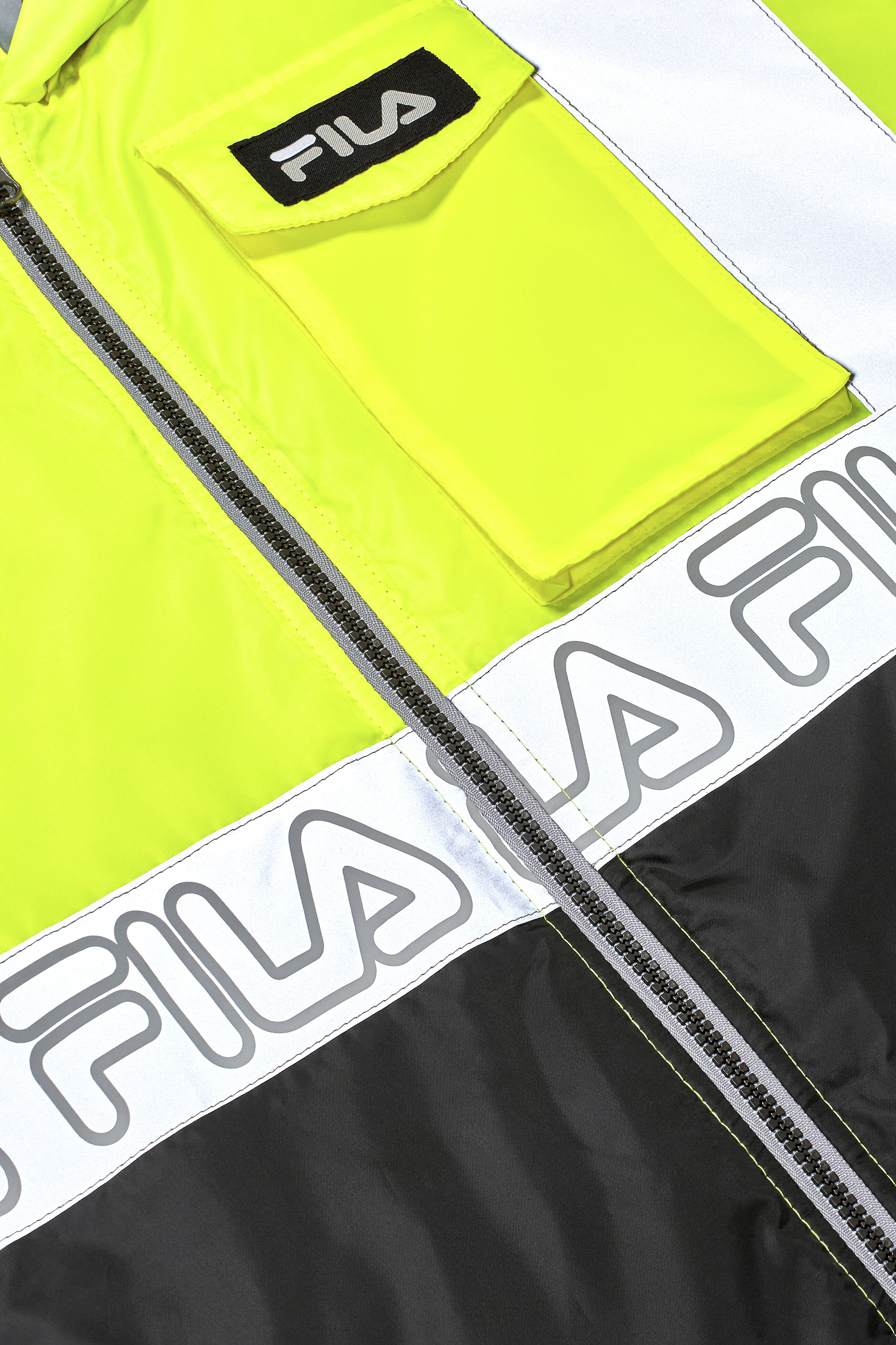 Fila neon shop green jacket