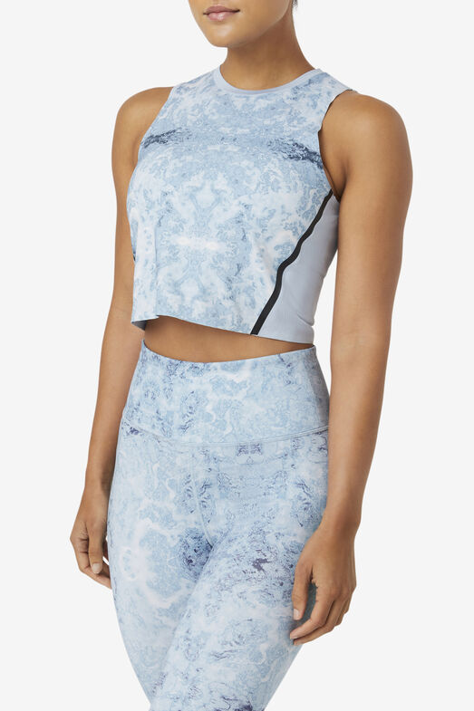 UPLIFT ATHLETIC CROP TOP/BLUFG/BLK/Extra Small