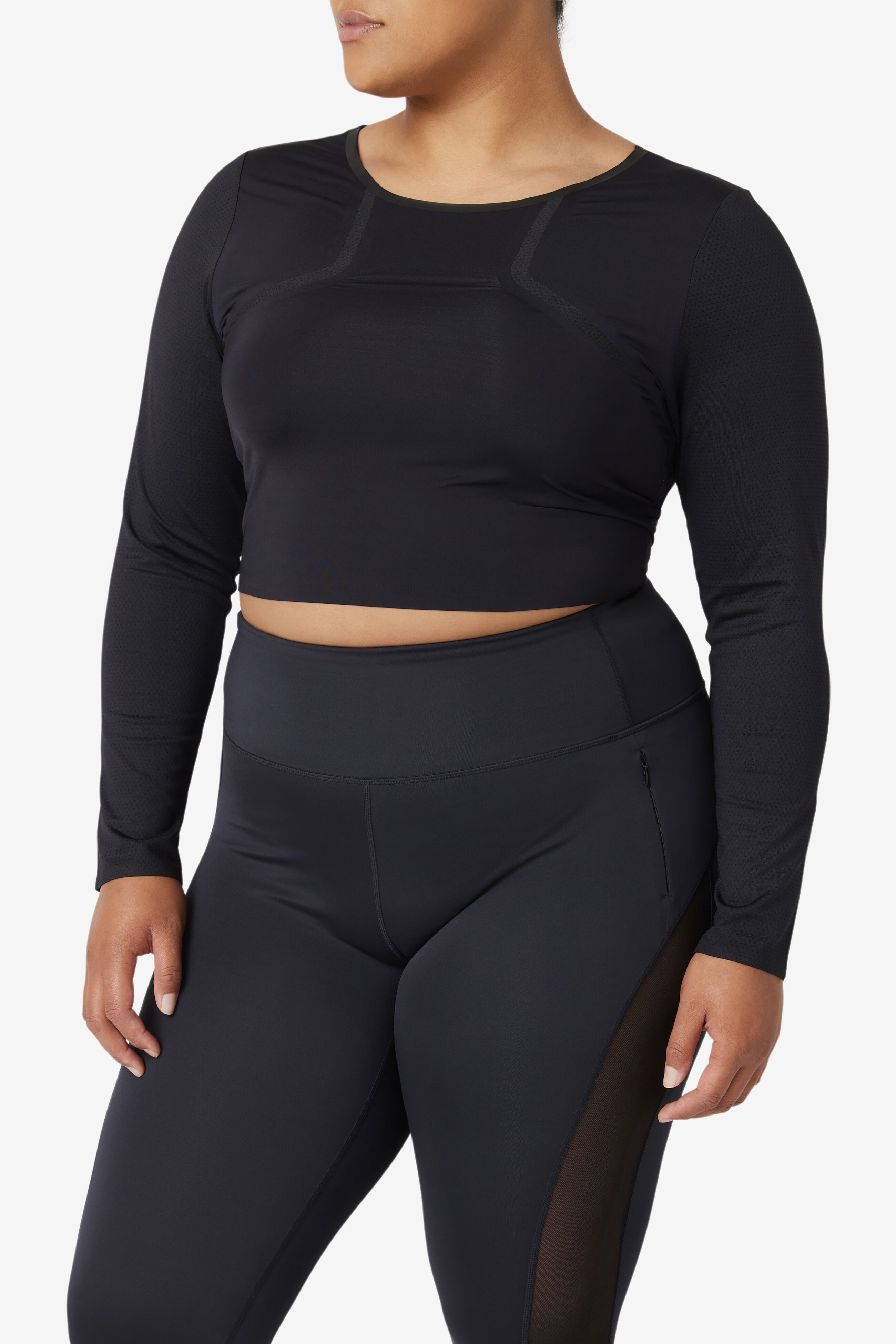 Plus size on sale fila crop top