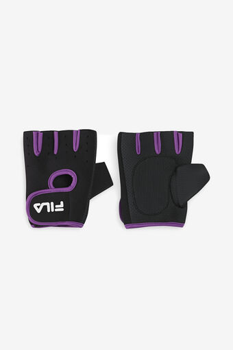 FILA WOMEN&#39;S FITNESS GLOVES M/L/BLK/PRPL/1 Size