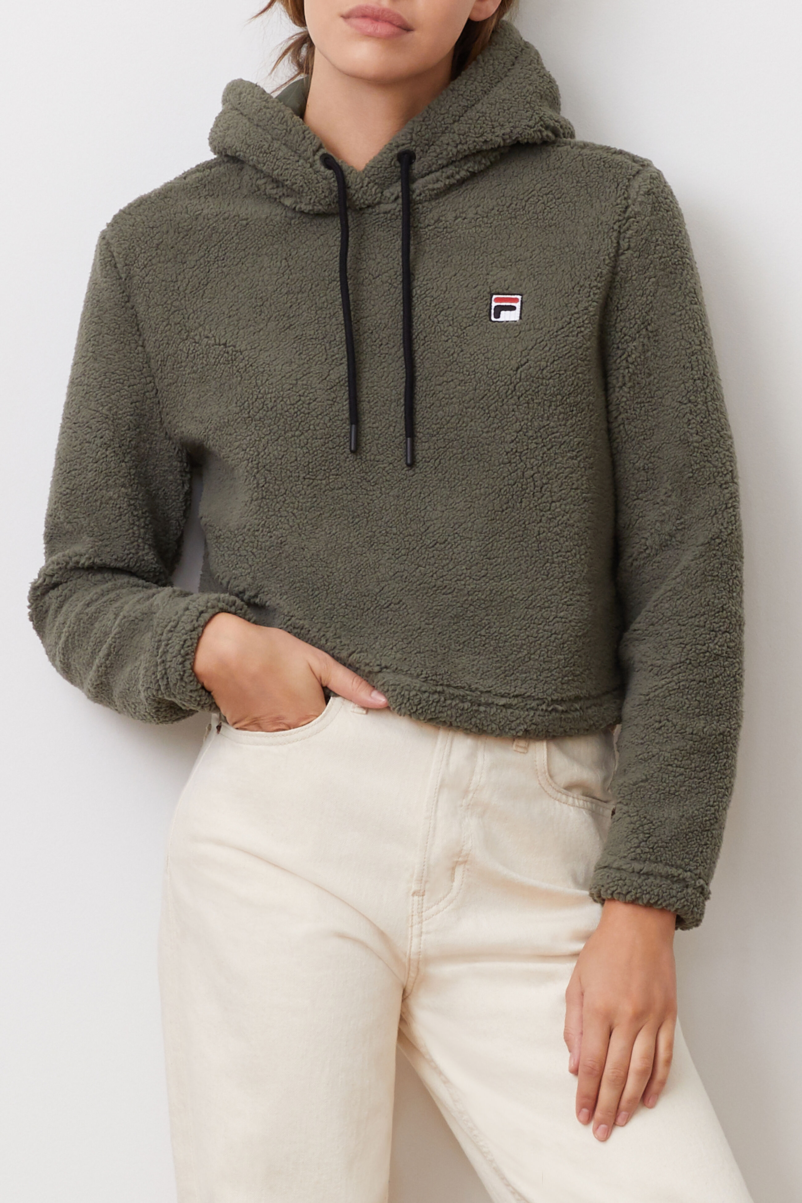 Ember Crop Hoodie Sweatshirts Hoodies Fila