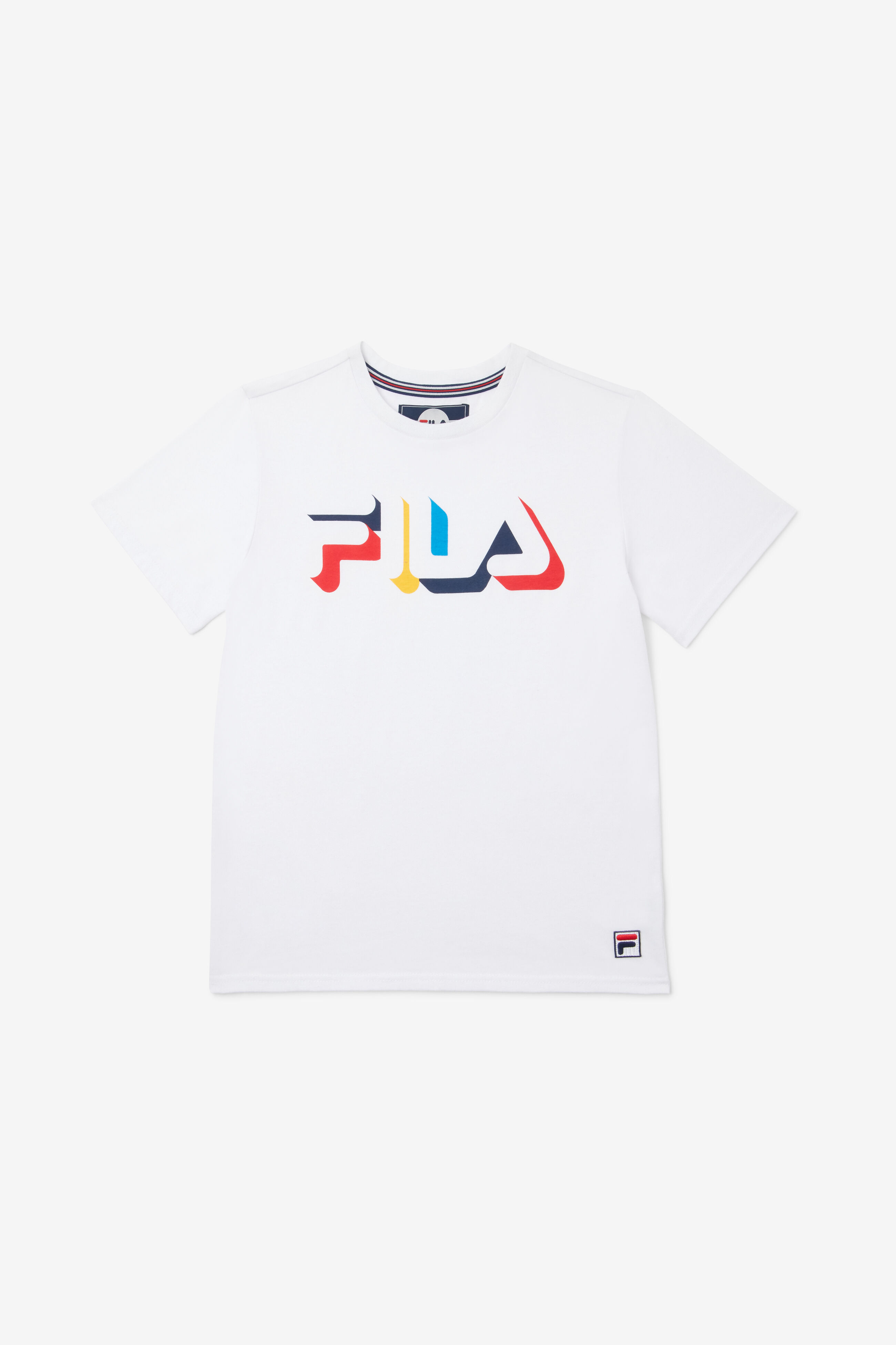 Kids Shadow 3d White Tee Fila
