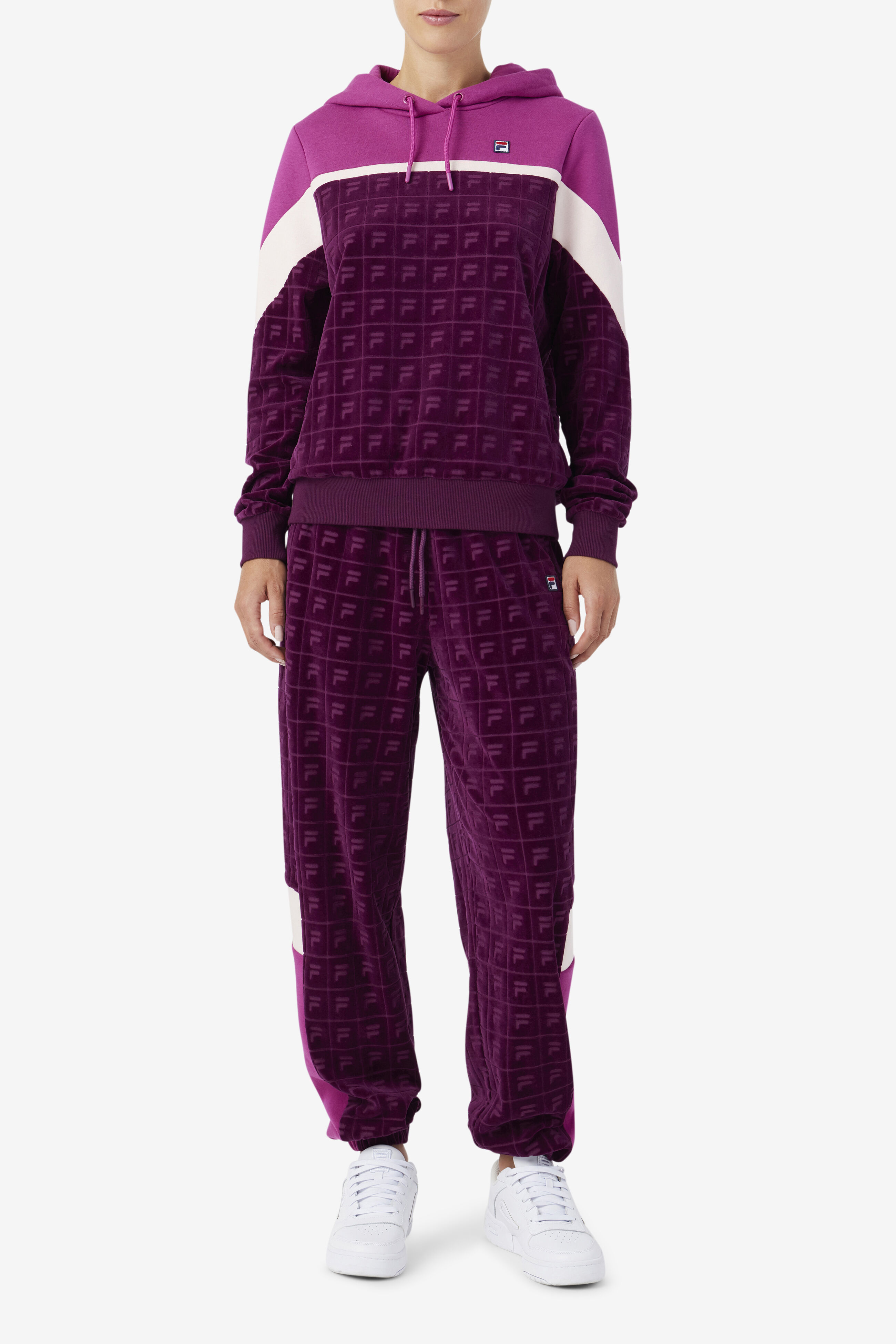Lorri Women s Velour Pullover Hoodie Fila