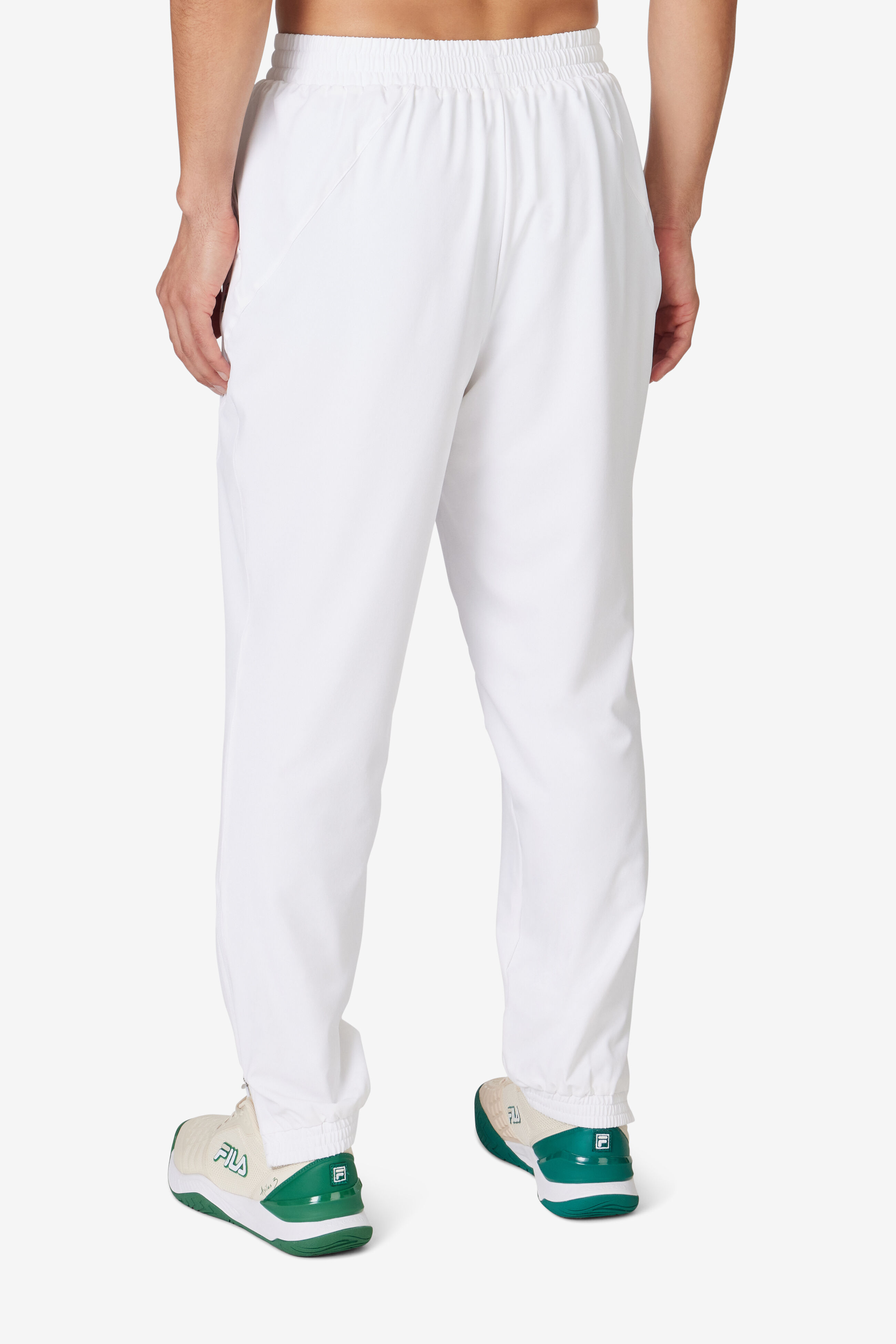 Fila Men s Woven Court Track Pant 100 White Size XXL