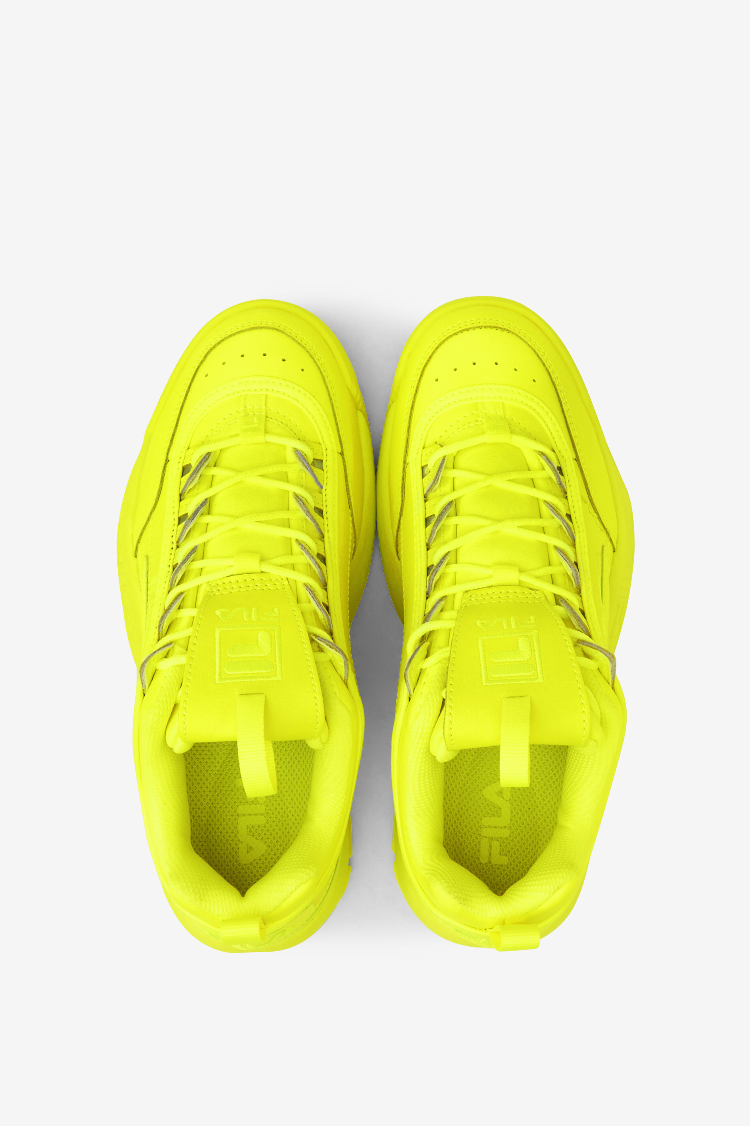Women's yellow top fila disruptor 2