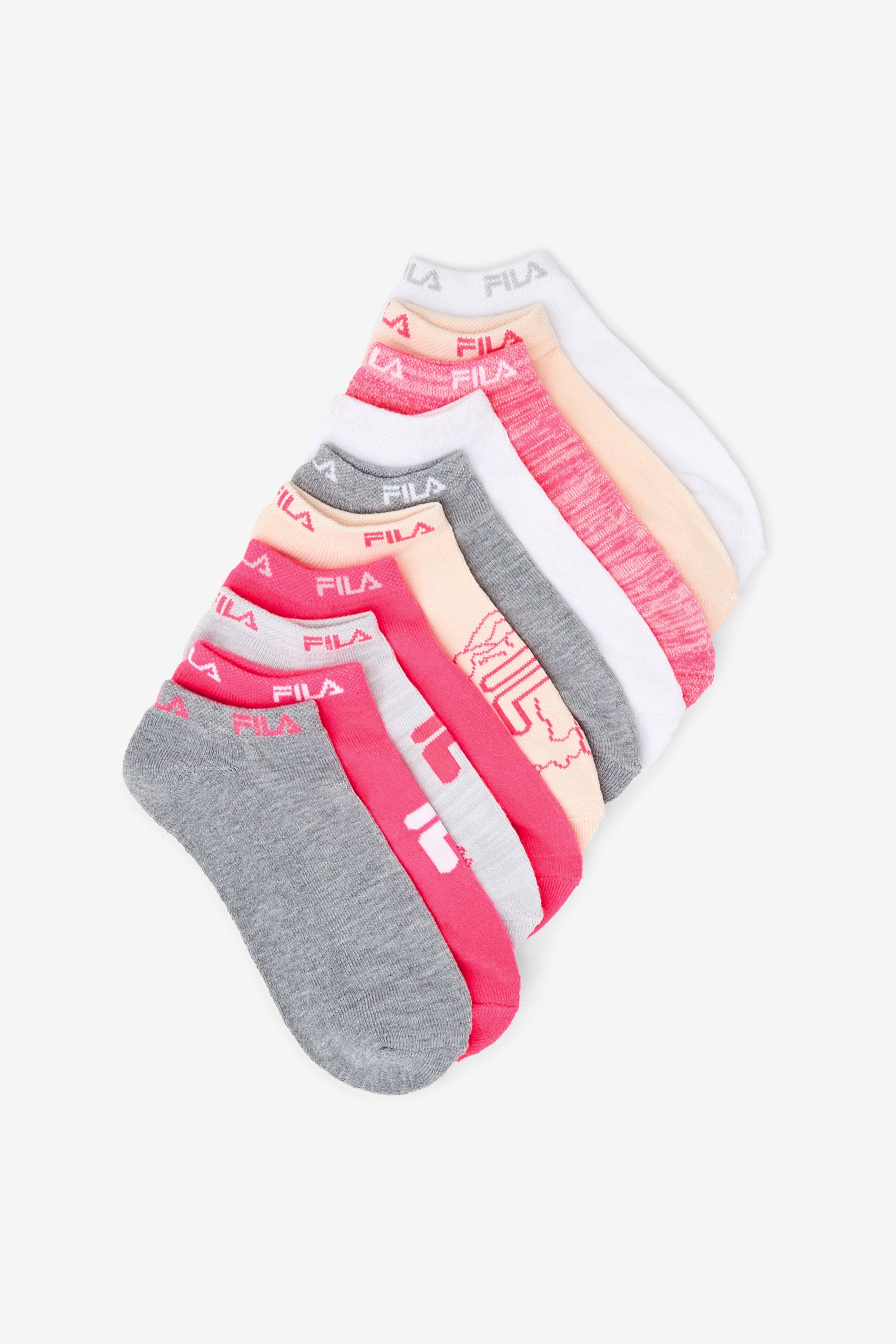 Girl s Floral No Show Sock 10 pack Socks Hats Accessories Fila