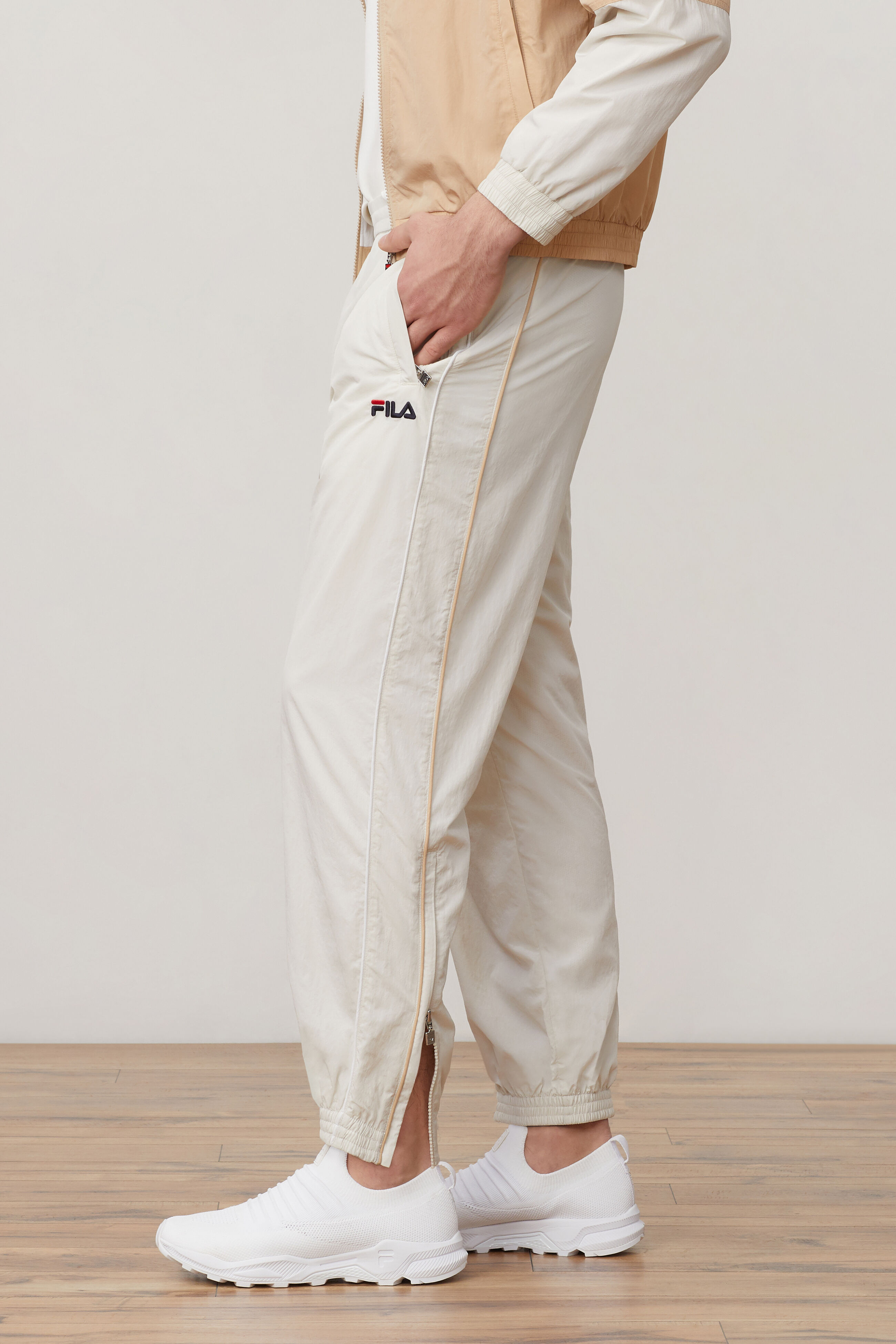 White fila track pants new arrivals