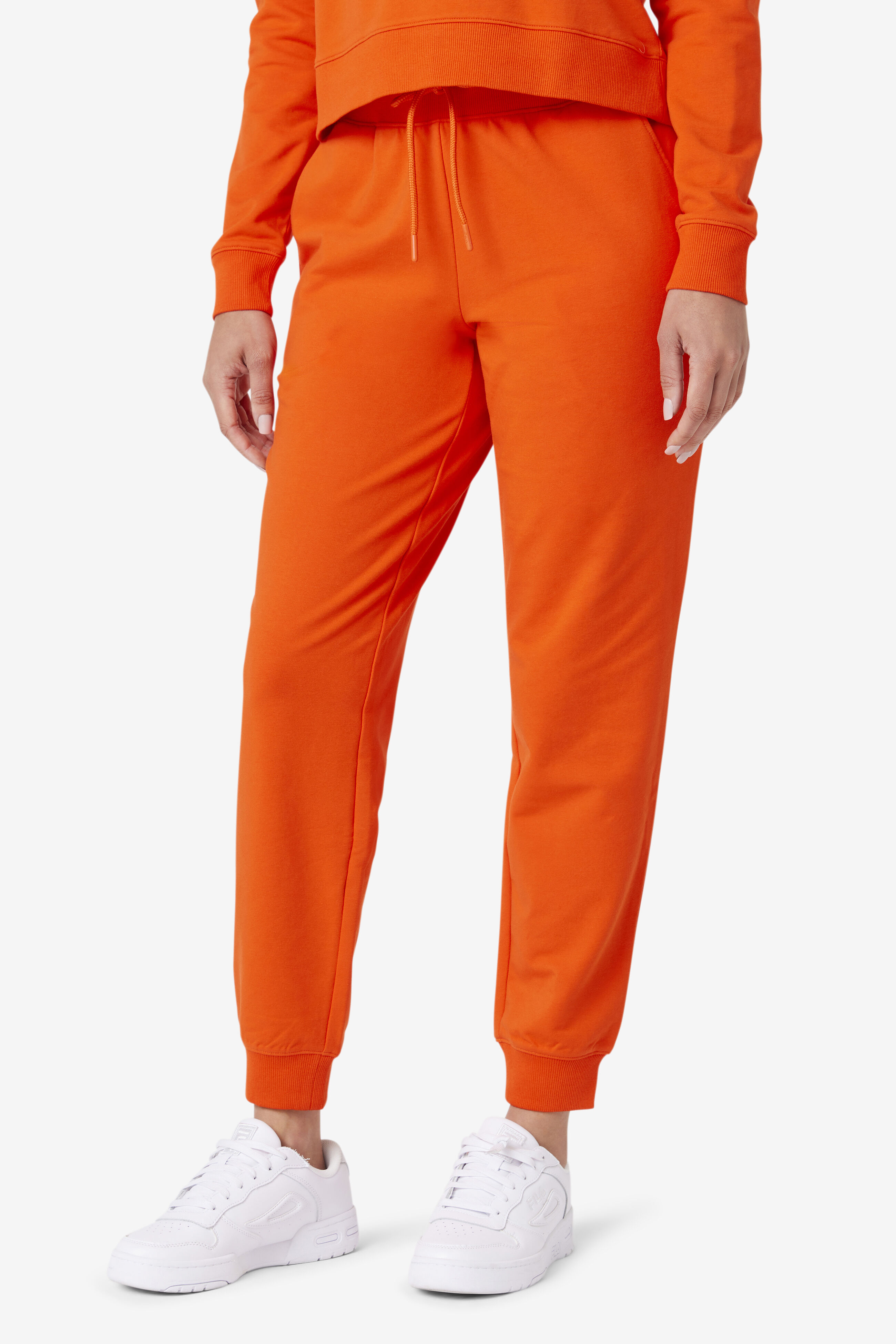 Fila sweatsuit womens orange sales