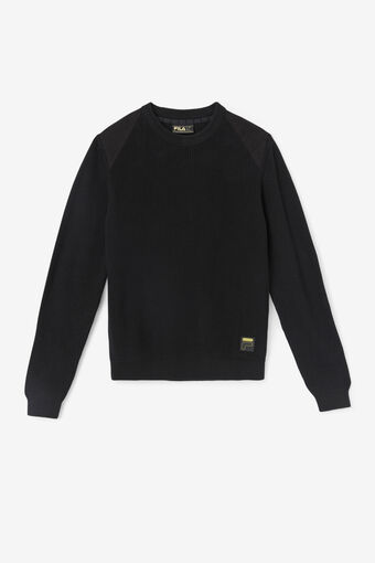 JORY FISHERMAN KNIT/BLACK/Extra large