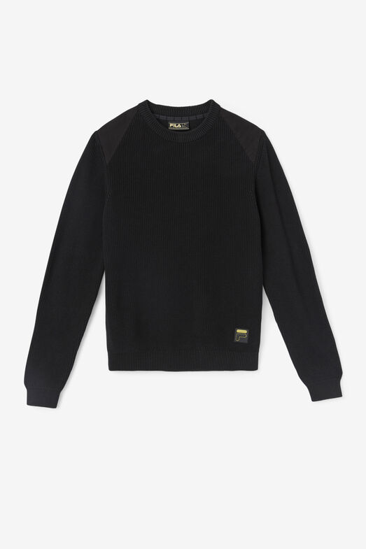 JORY FISHERMAN KNIT/BLACK/Extra large