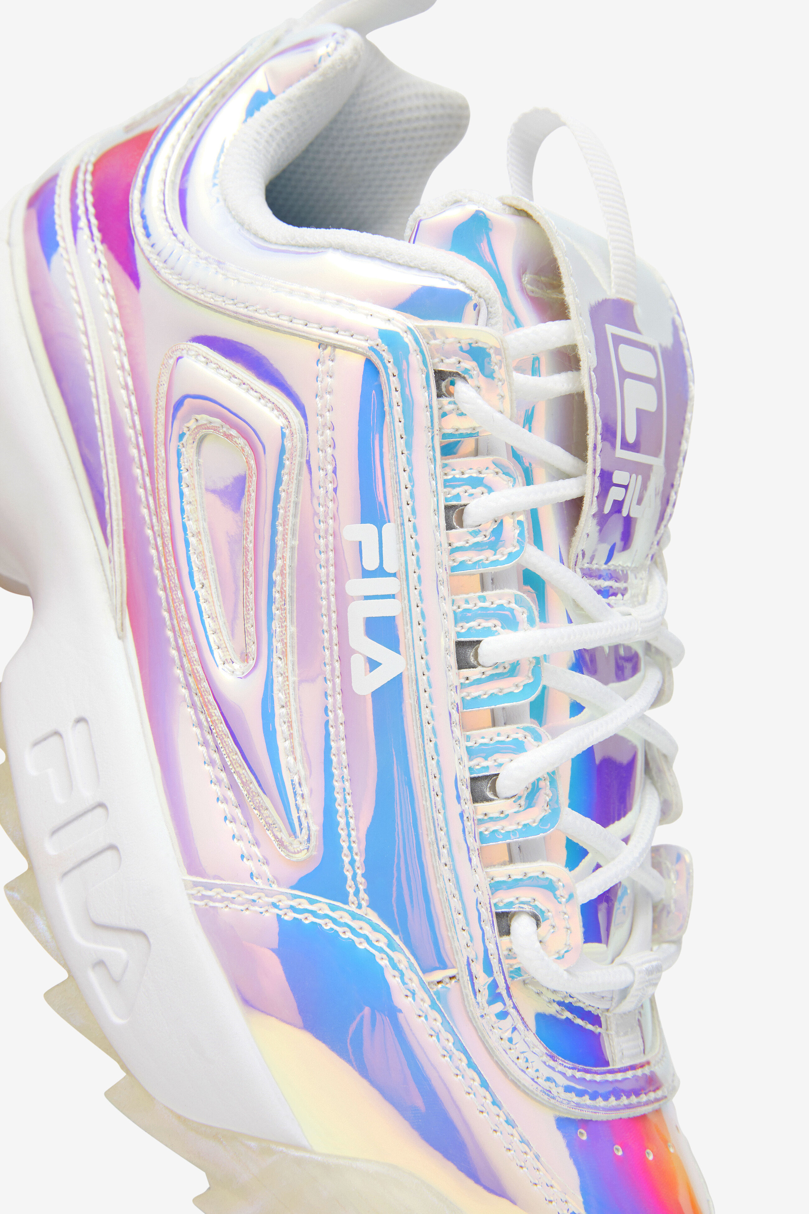 iridescent fila sneakers