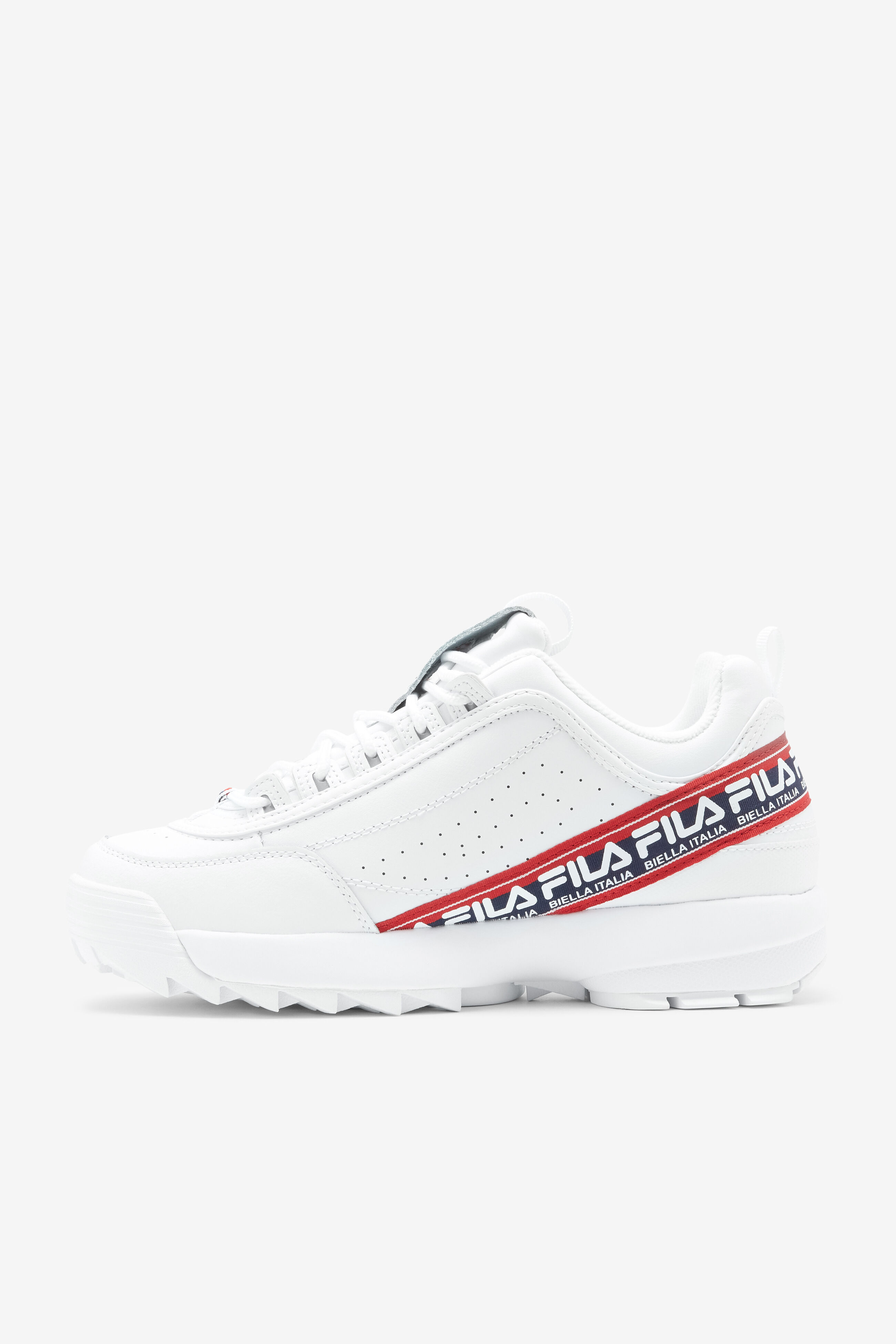 Fila disruptor ii logo taping white shoes deals