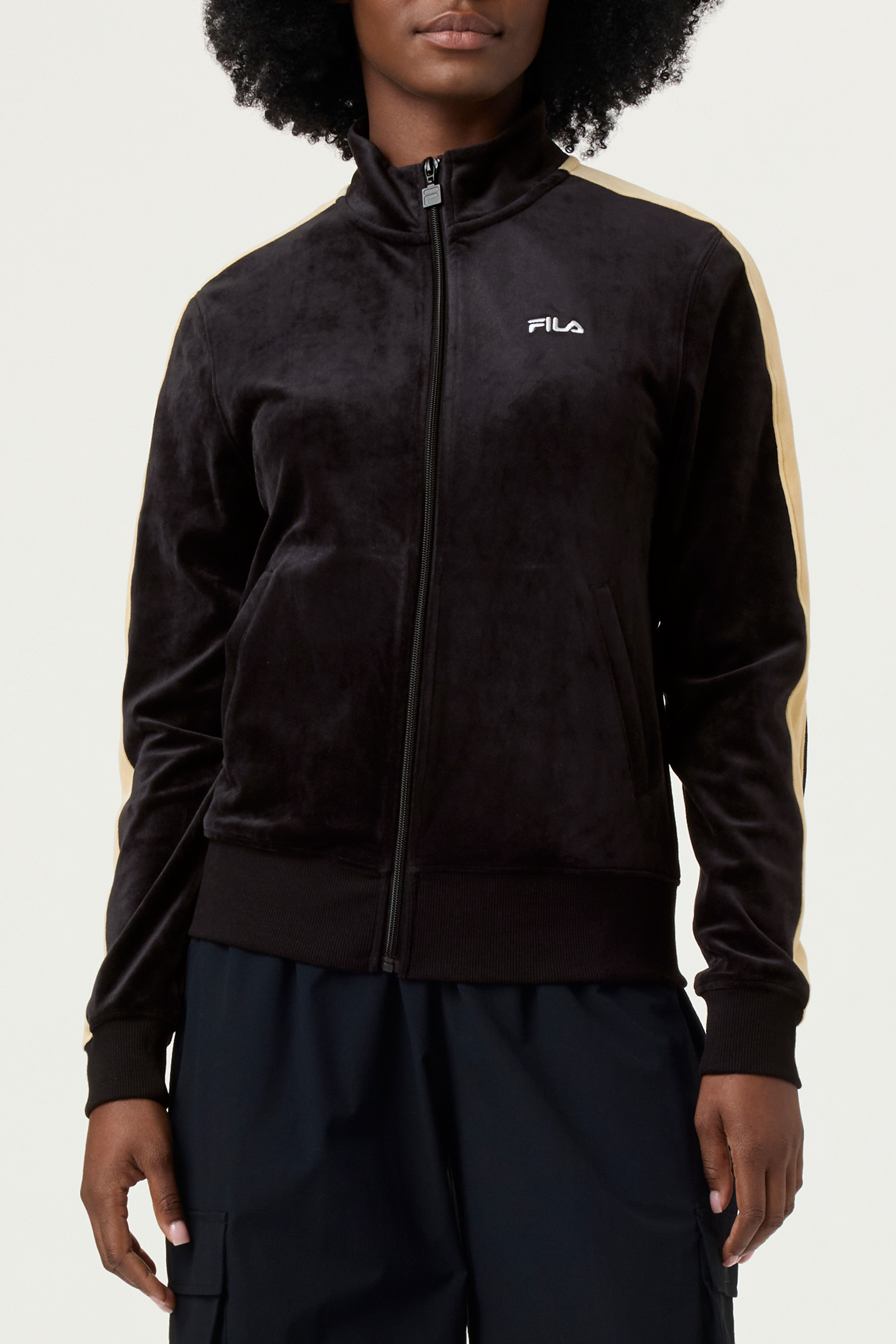 Fila velour jacket womens discount