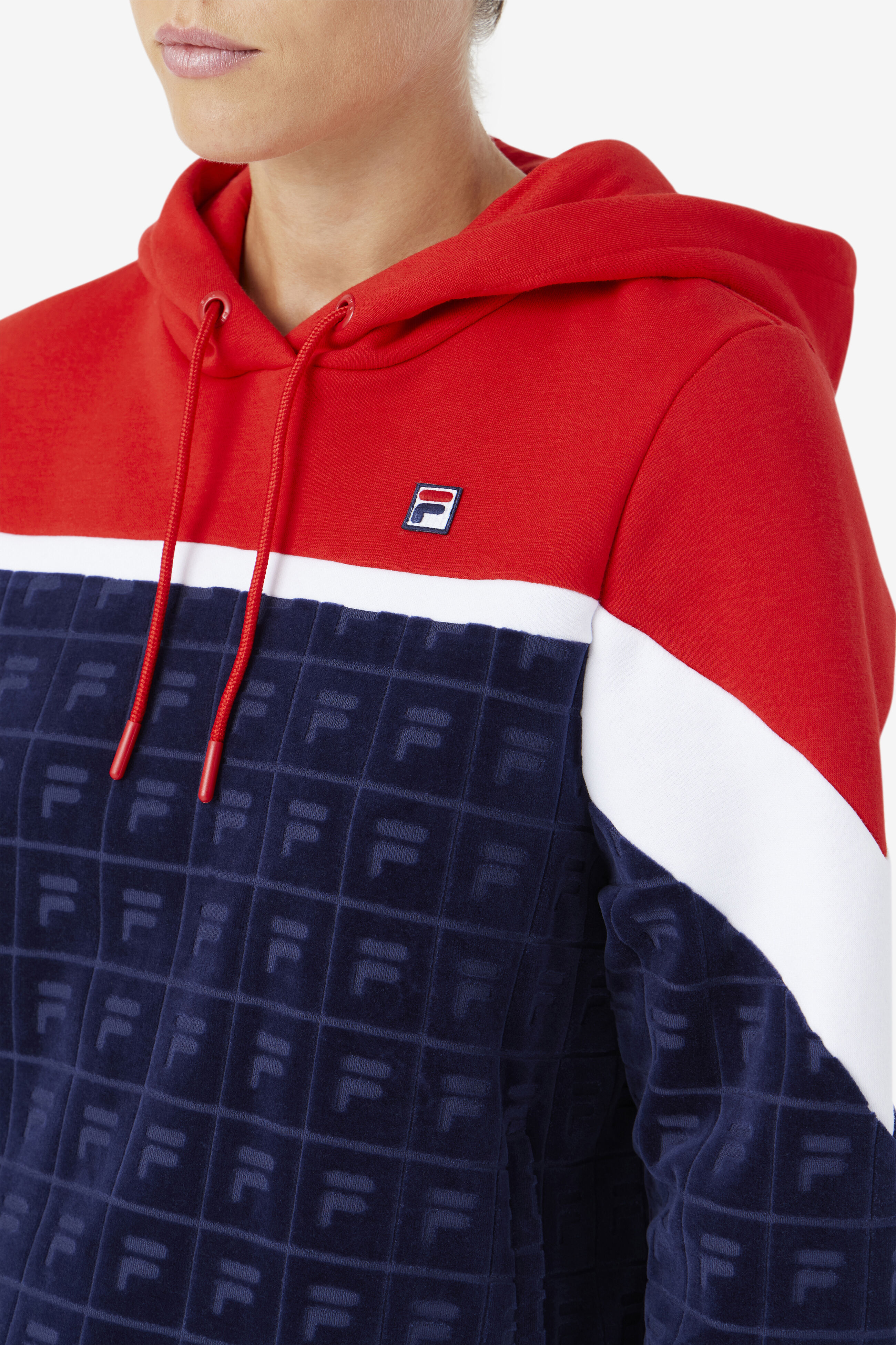 Lorri Women s Velour Pullover Hoodie Fila
