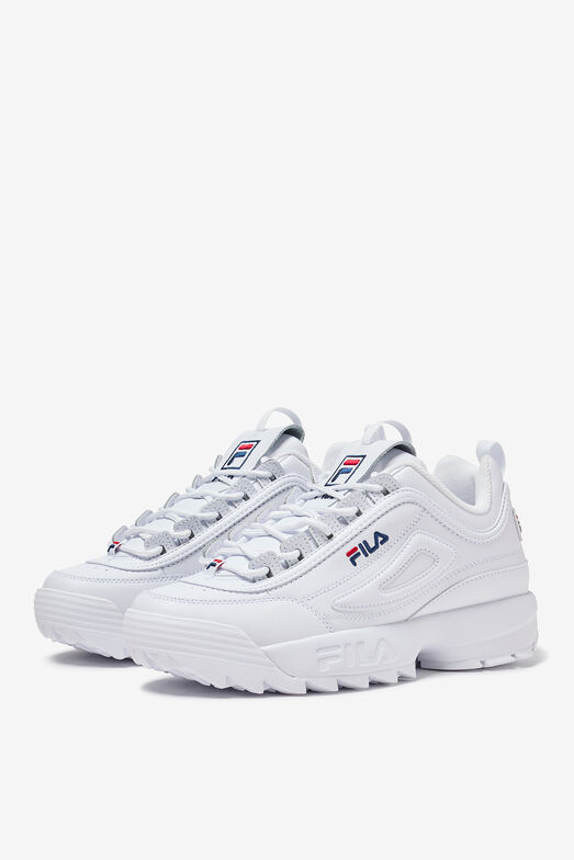 Women's Disruptor 2 Premium Chunky White Sneakers | Fila