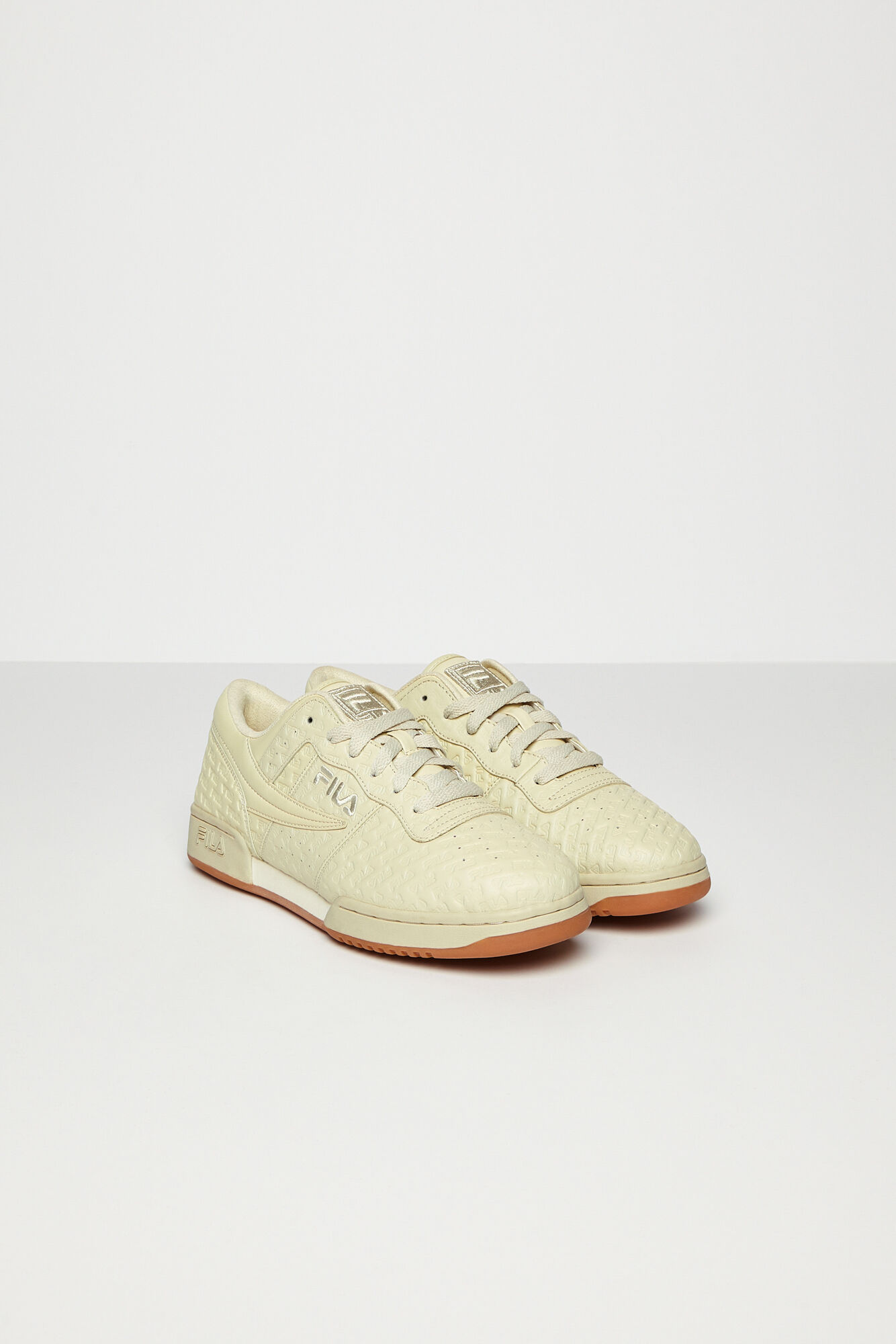Men s Original White Athletic Shoe Small Logo FILA