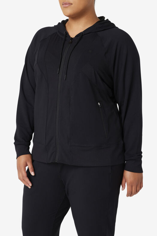 FI-LUX TEXTURE FULL ZIP HOODIE/BLACK/1XLarge