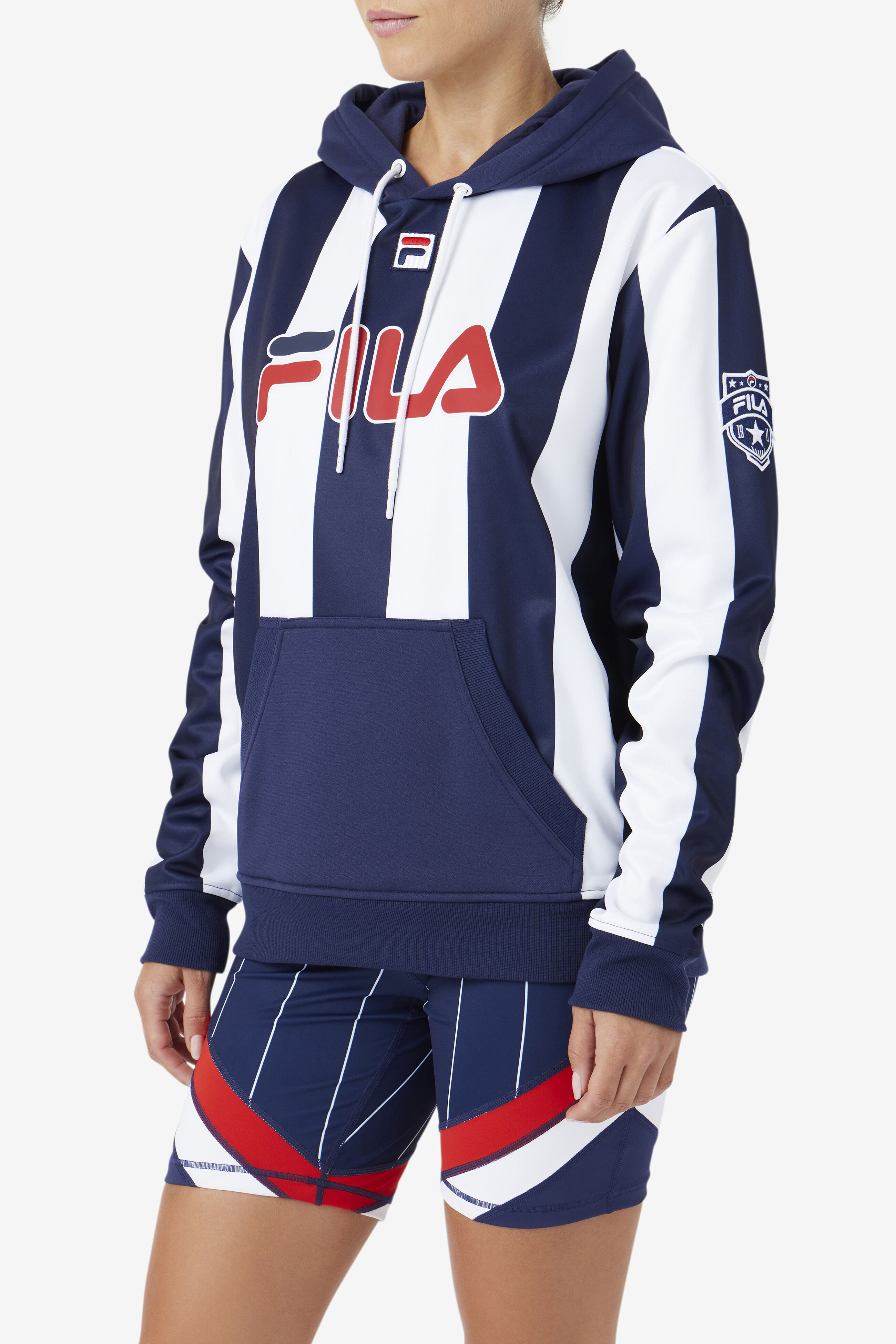 Blue fila hoodie women's shop