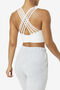 UPLIFT HIGH NECK SPORTS BRA/WHITE/Small