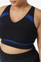 UPLIFT RACERBACK SPORTS BRA/BLK/NVYPN/5XLarge