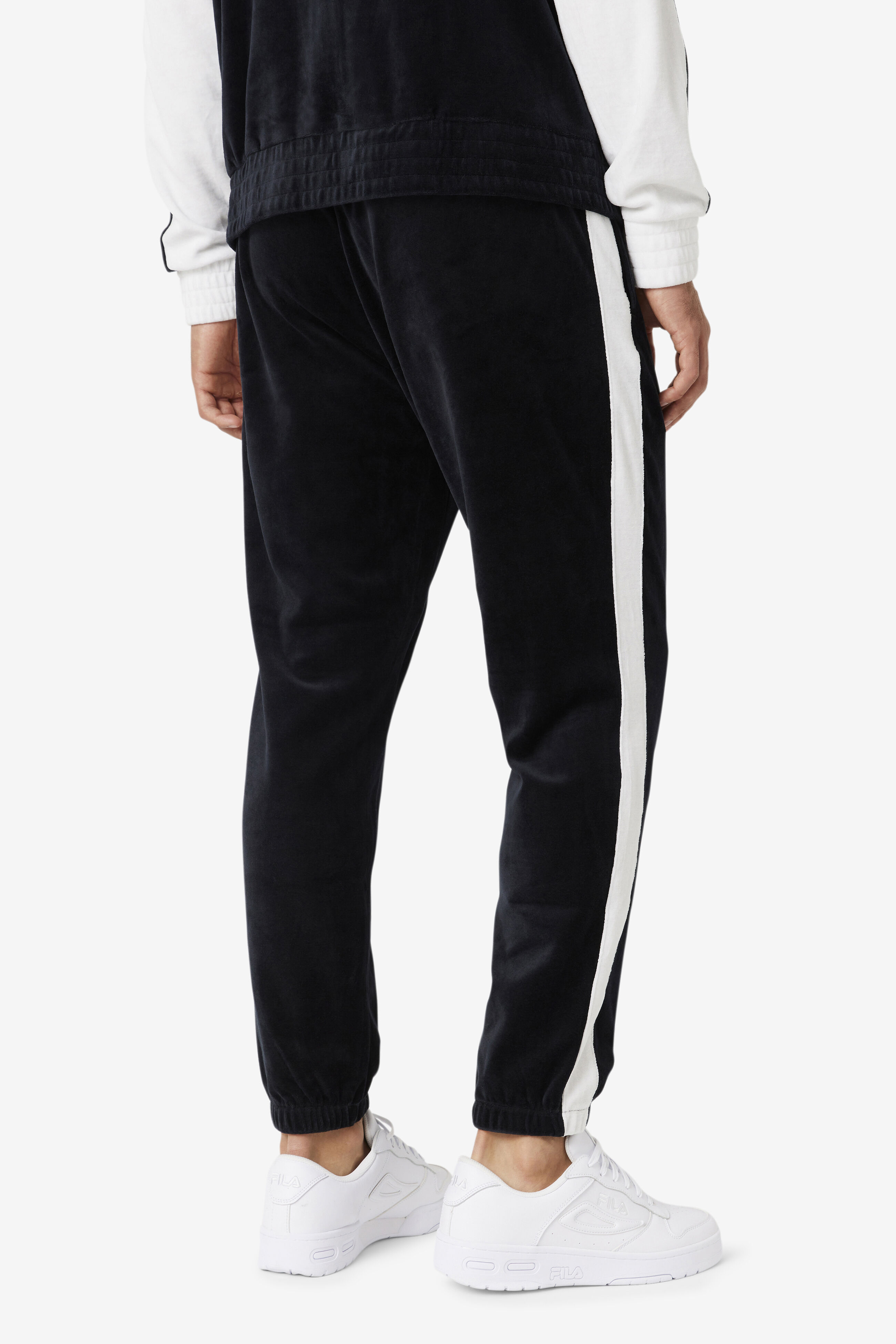 Fila all over clearance print popper track pants