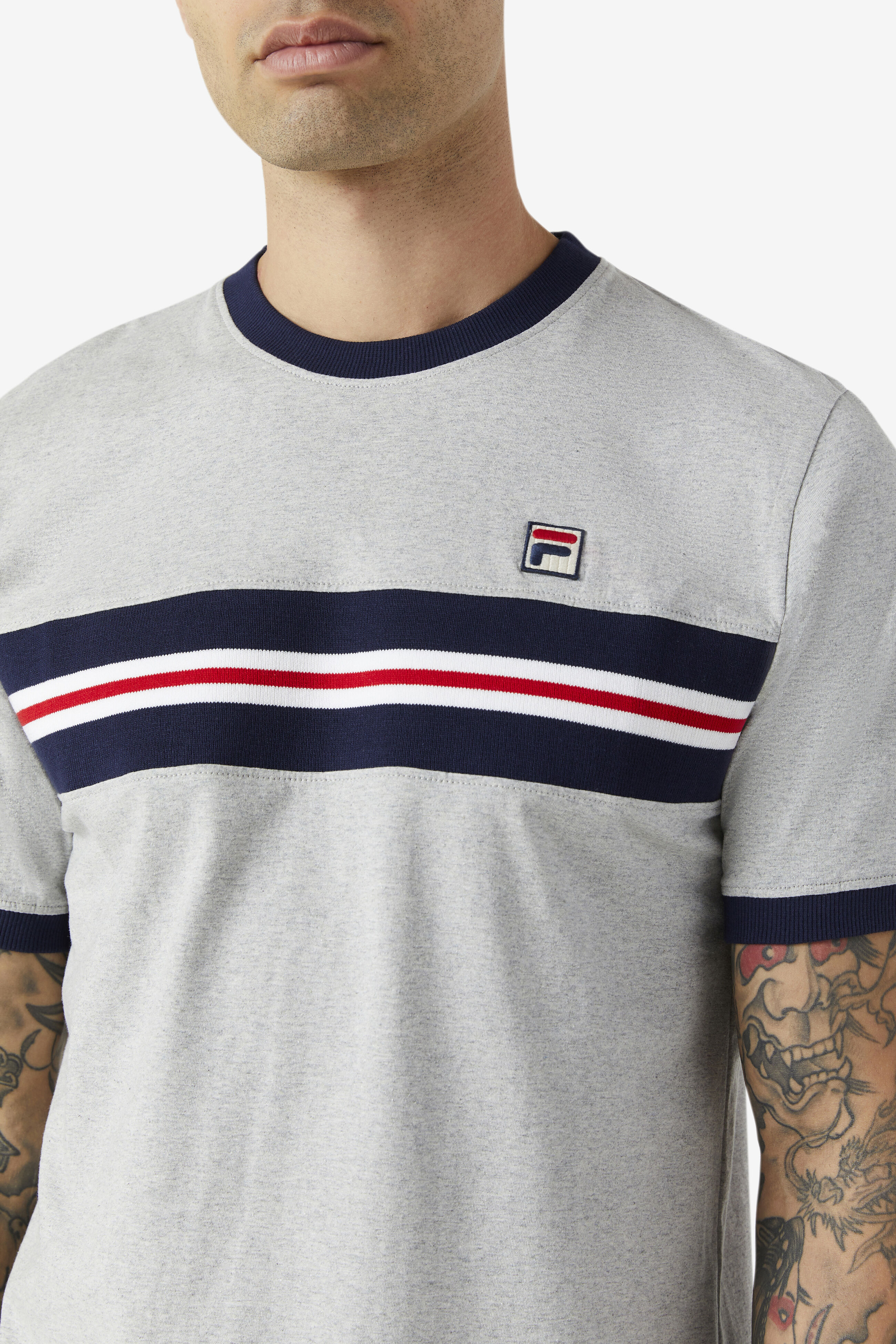 Silver cheap fila shirt