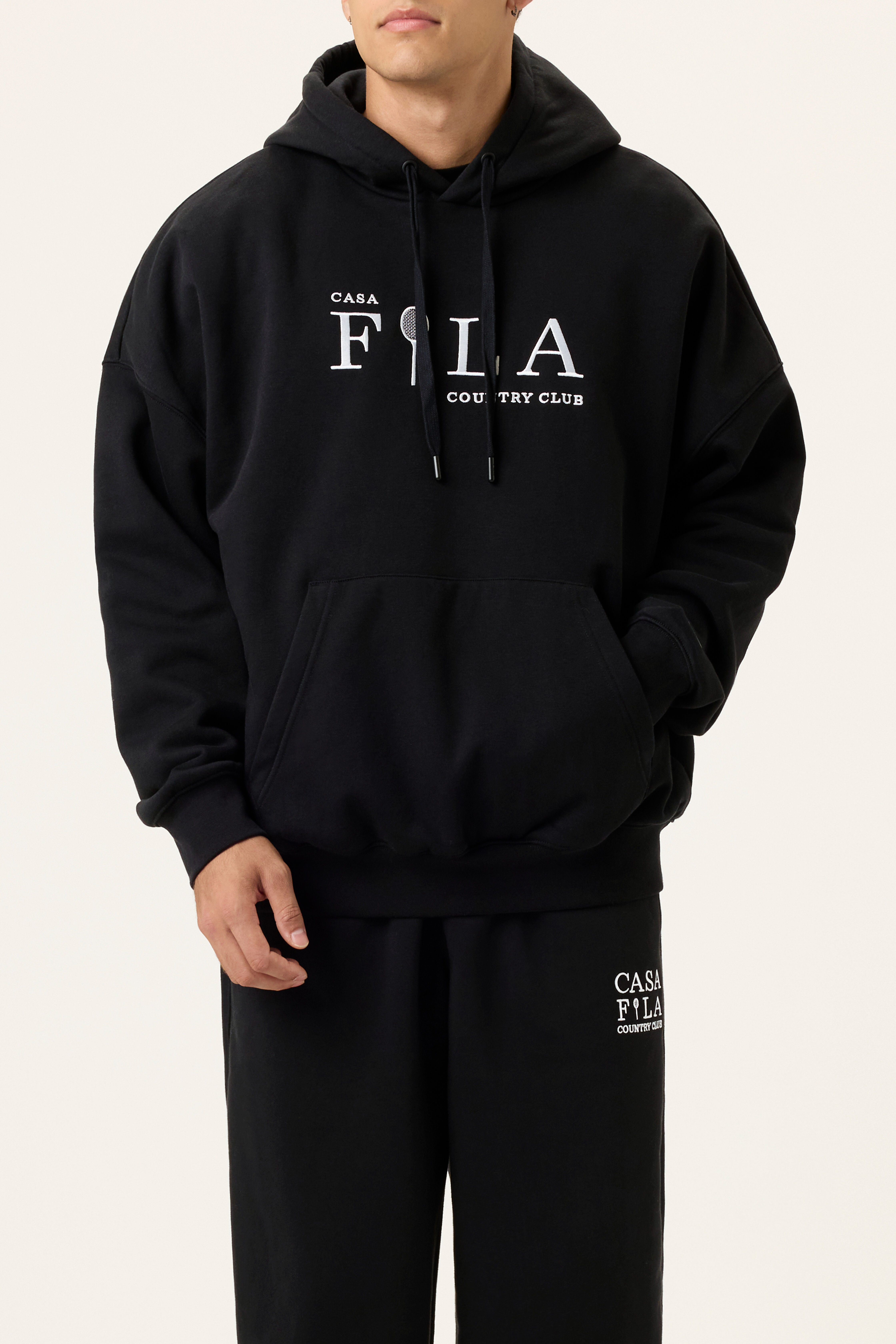 Fila logo hoodie hotsell