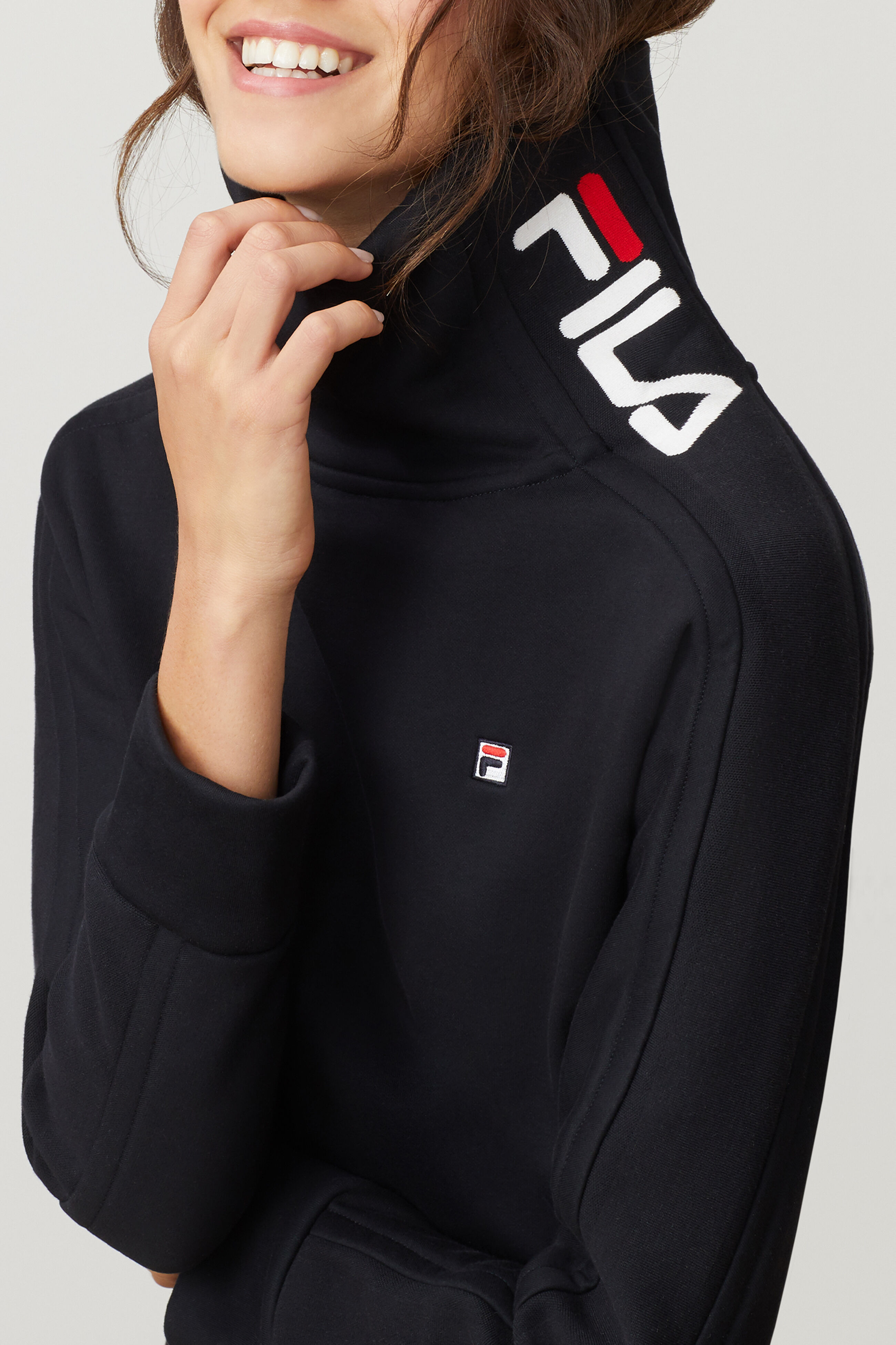 Fila badge hoodie online