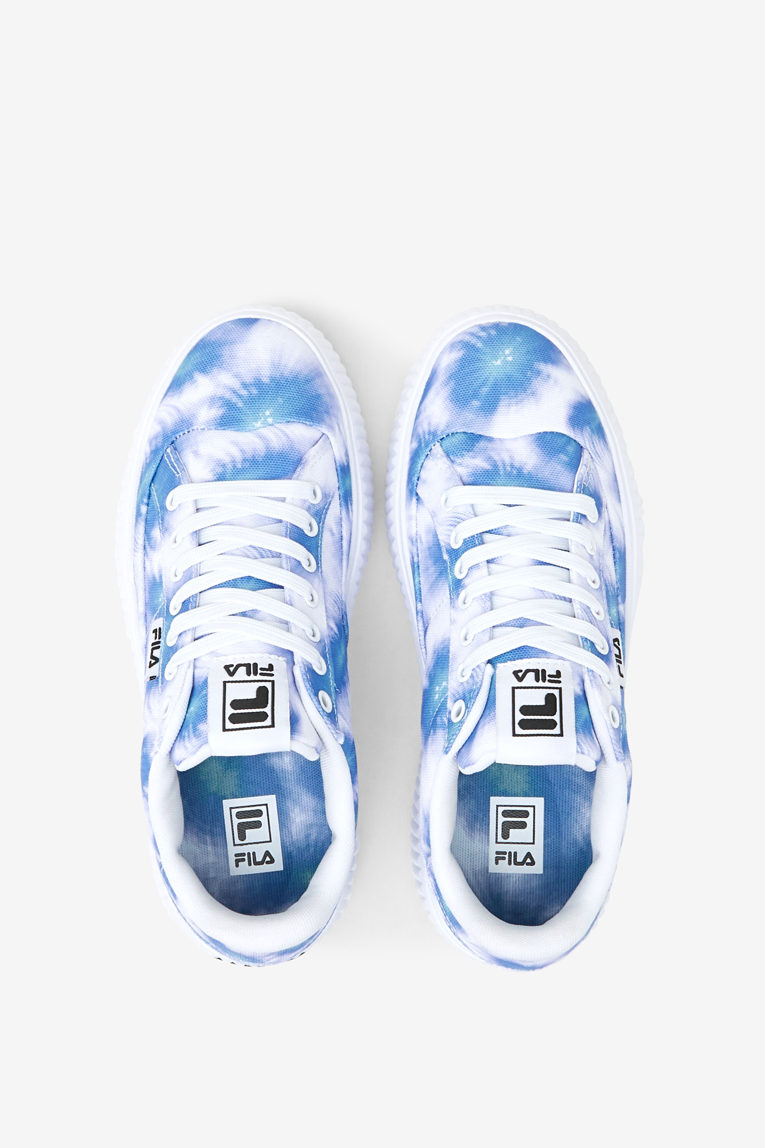 Fila disruptor sales sandals tie dye