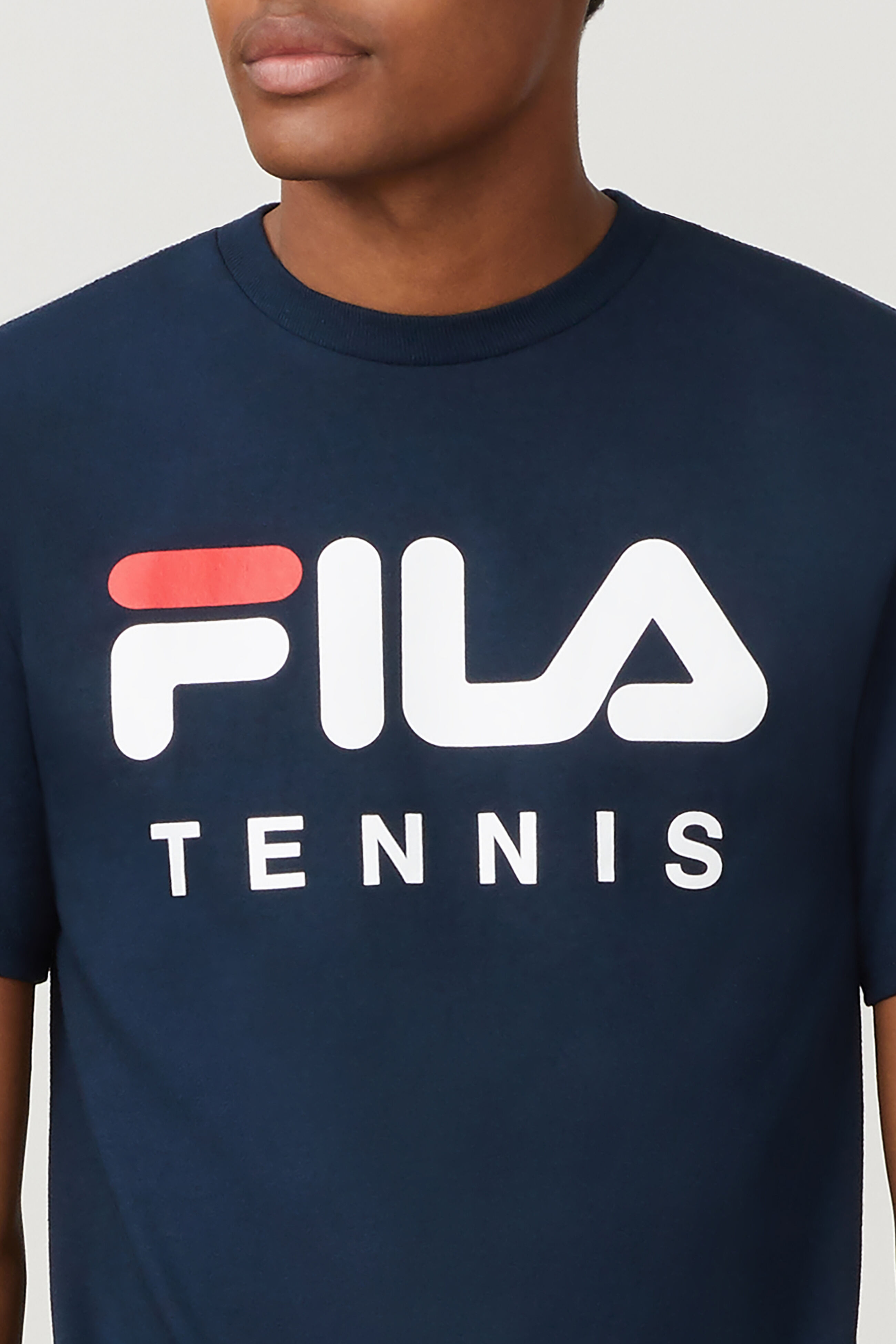 Navy blue outlet fila t shirt