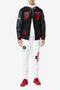 RADDIX VARSITY JACKET/*BLK/CRED/JBN/XXL