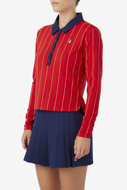 Sleeve Women's Polo Shirt Fila