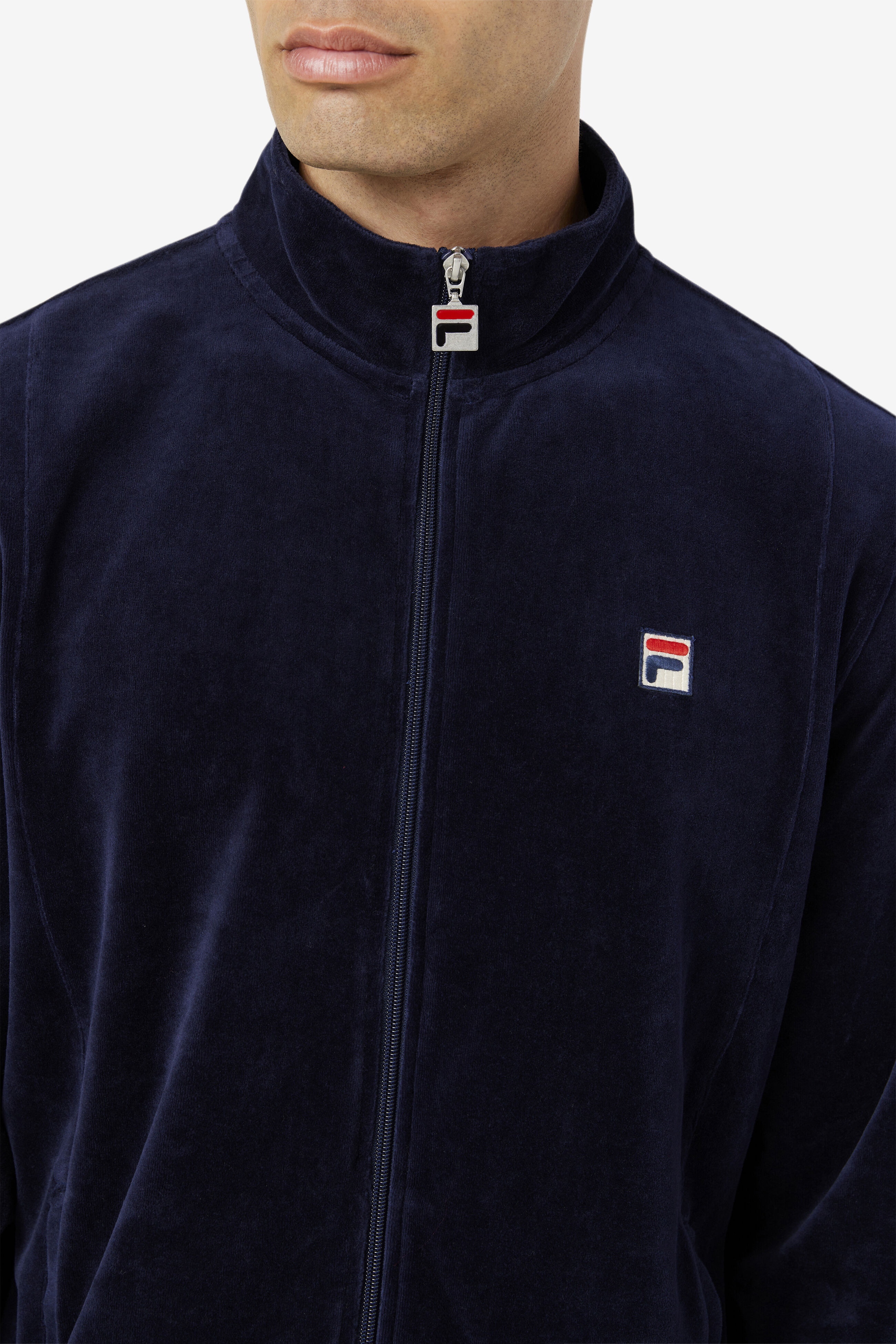 Men s Zip Up Velour Jacket Fila