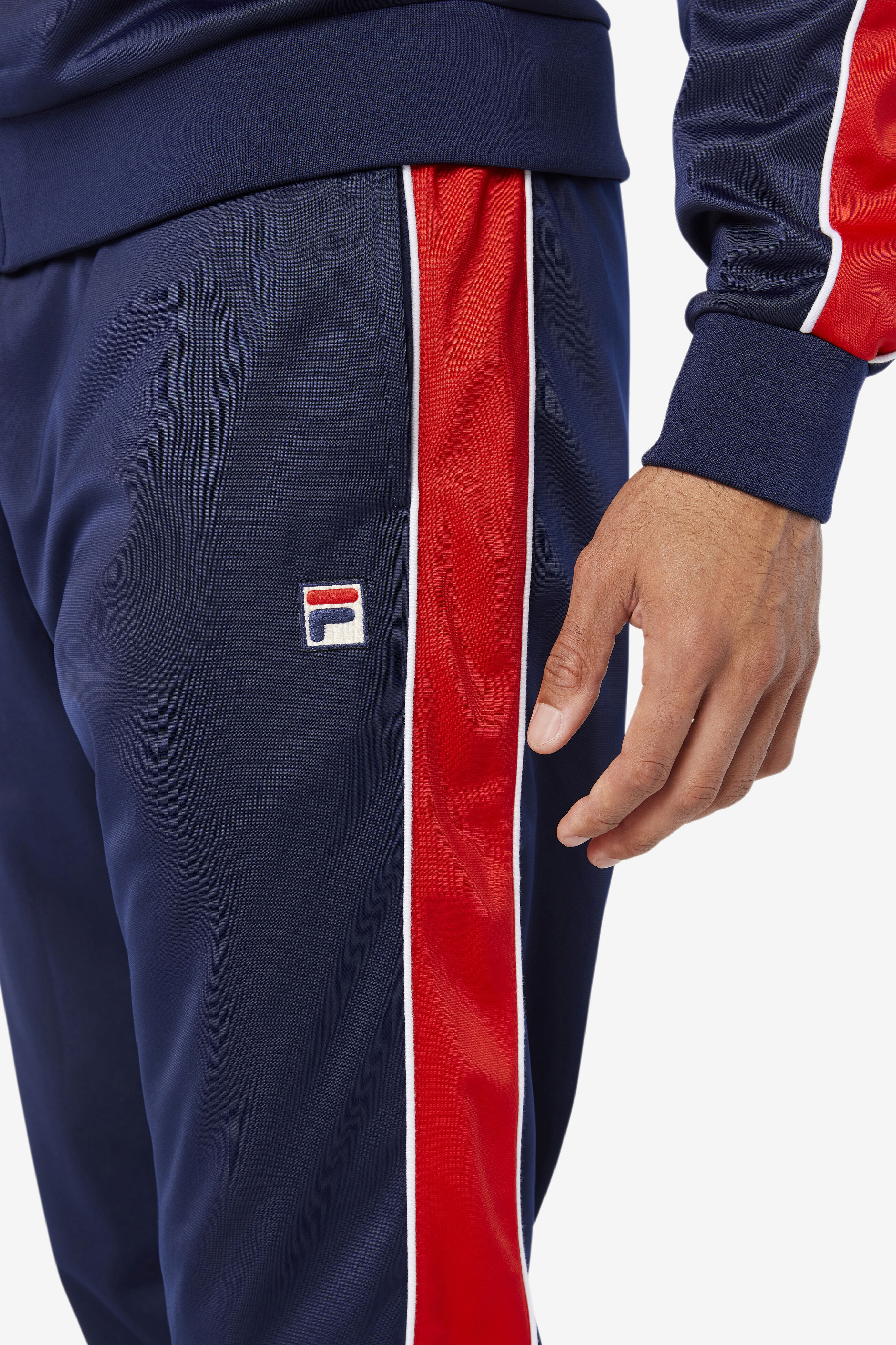 Red fila shop pants